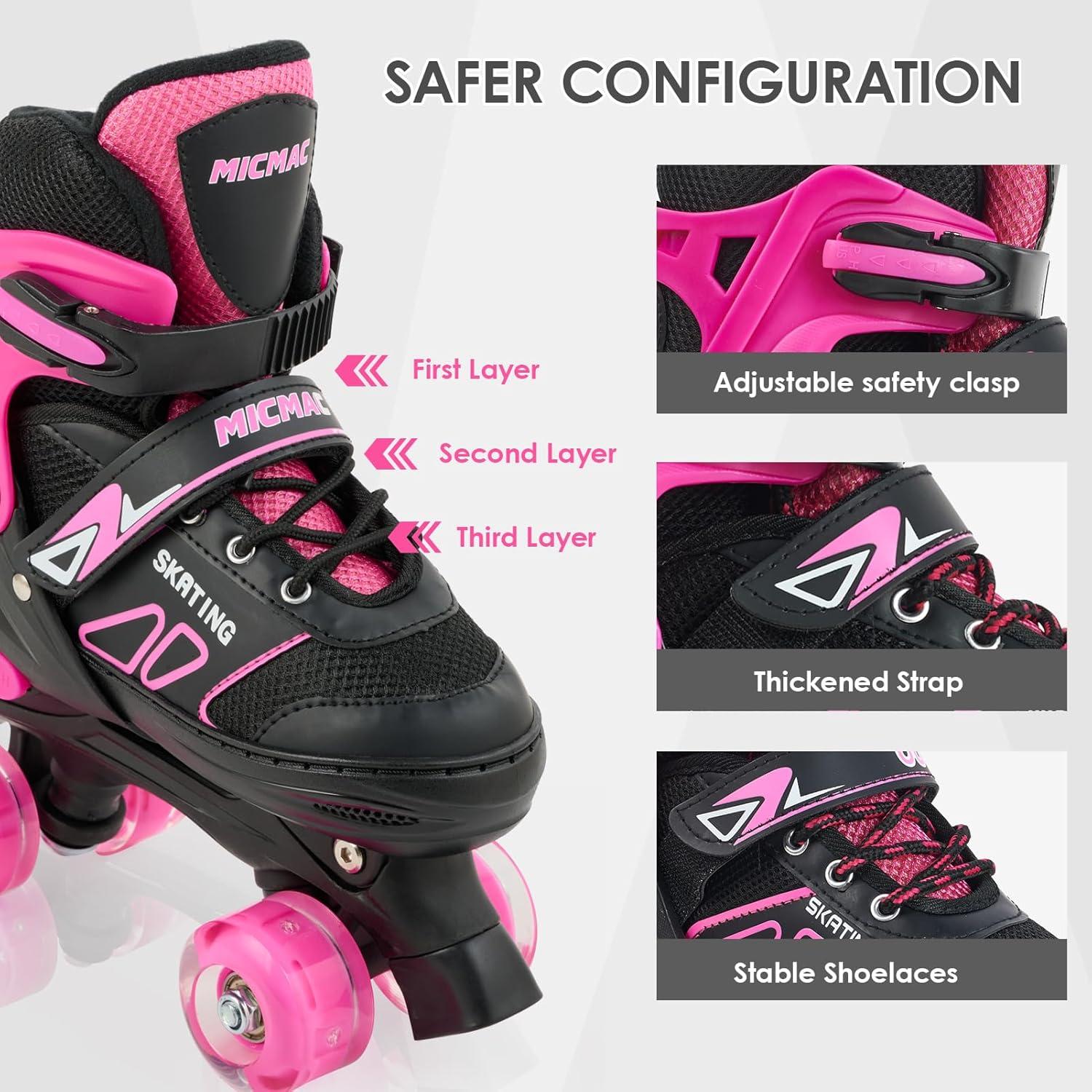 Patines en línea CELETOY Rosa Ajustables para Niños