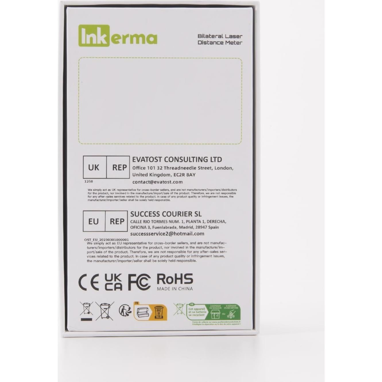 Medidor de Distancia Láser Inkerma DM-262 80m Recargable