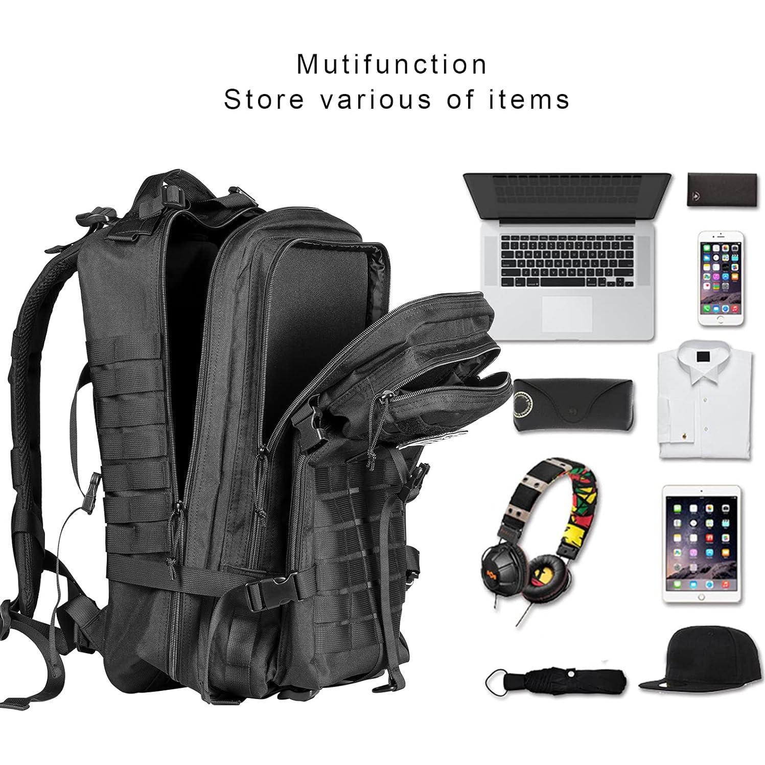 Mochila Táctica Militar Himal Outdoors 40L Molle Negra