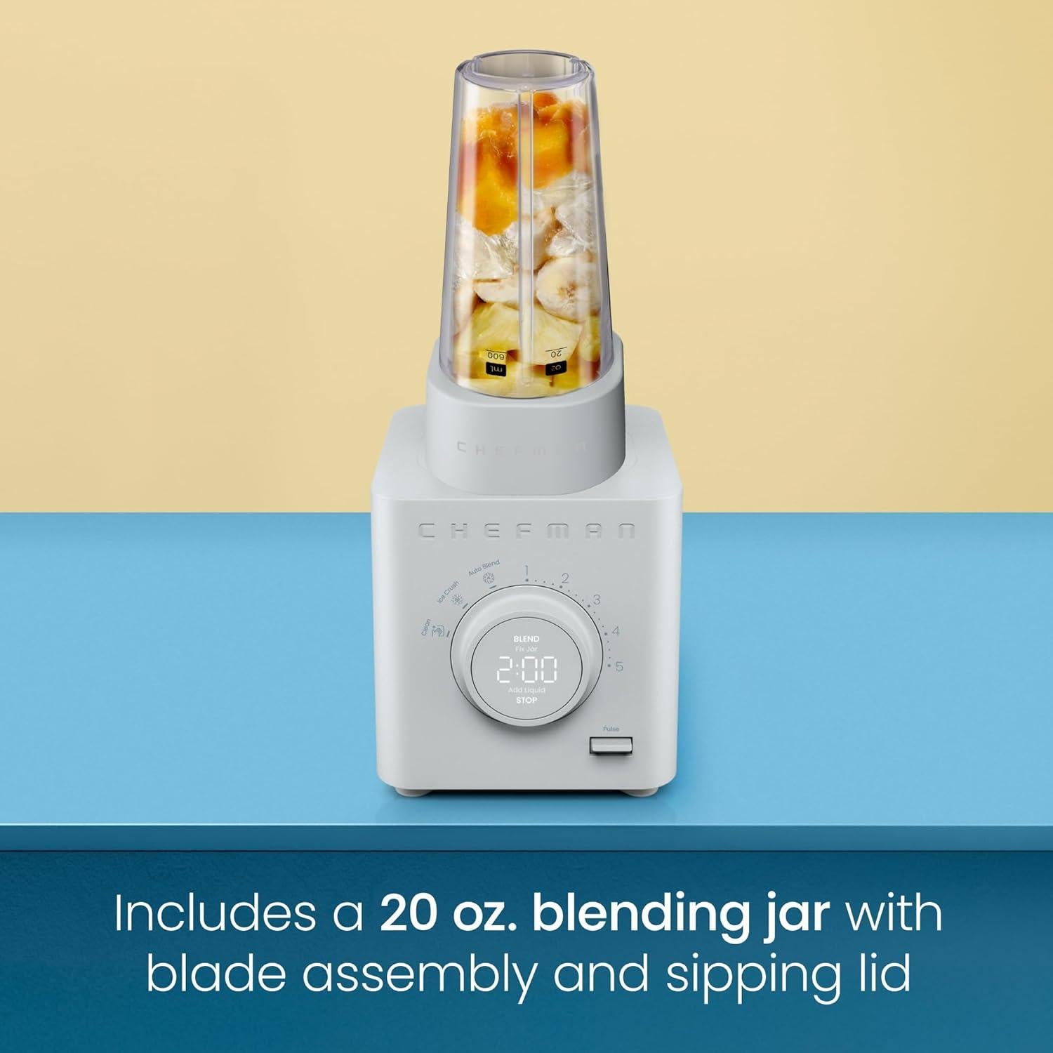 Licuadora Chefman Obliterator 1.32L 1380W con Tarro de Viaje