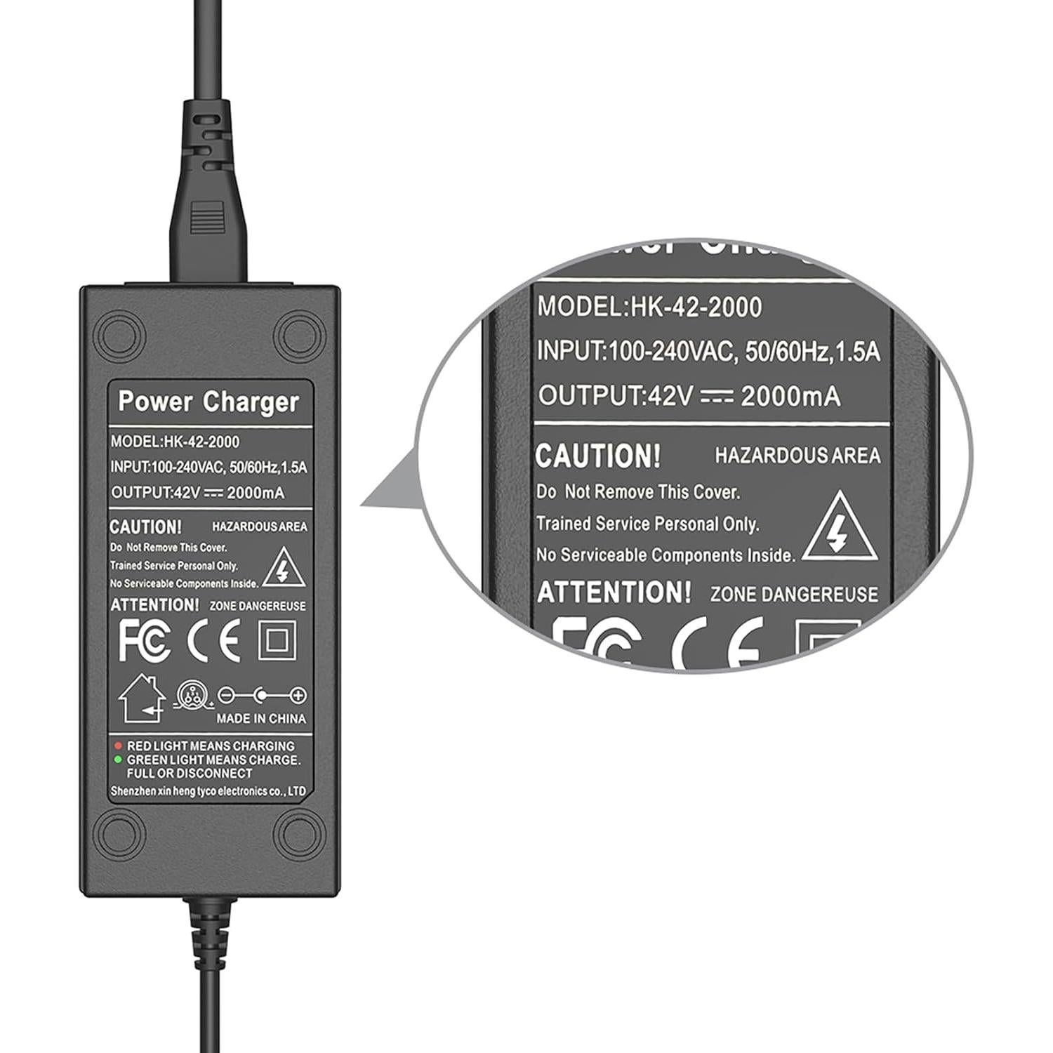 Adaptador de corriente 42V 2A Toeaot para dispositivos 36V