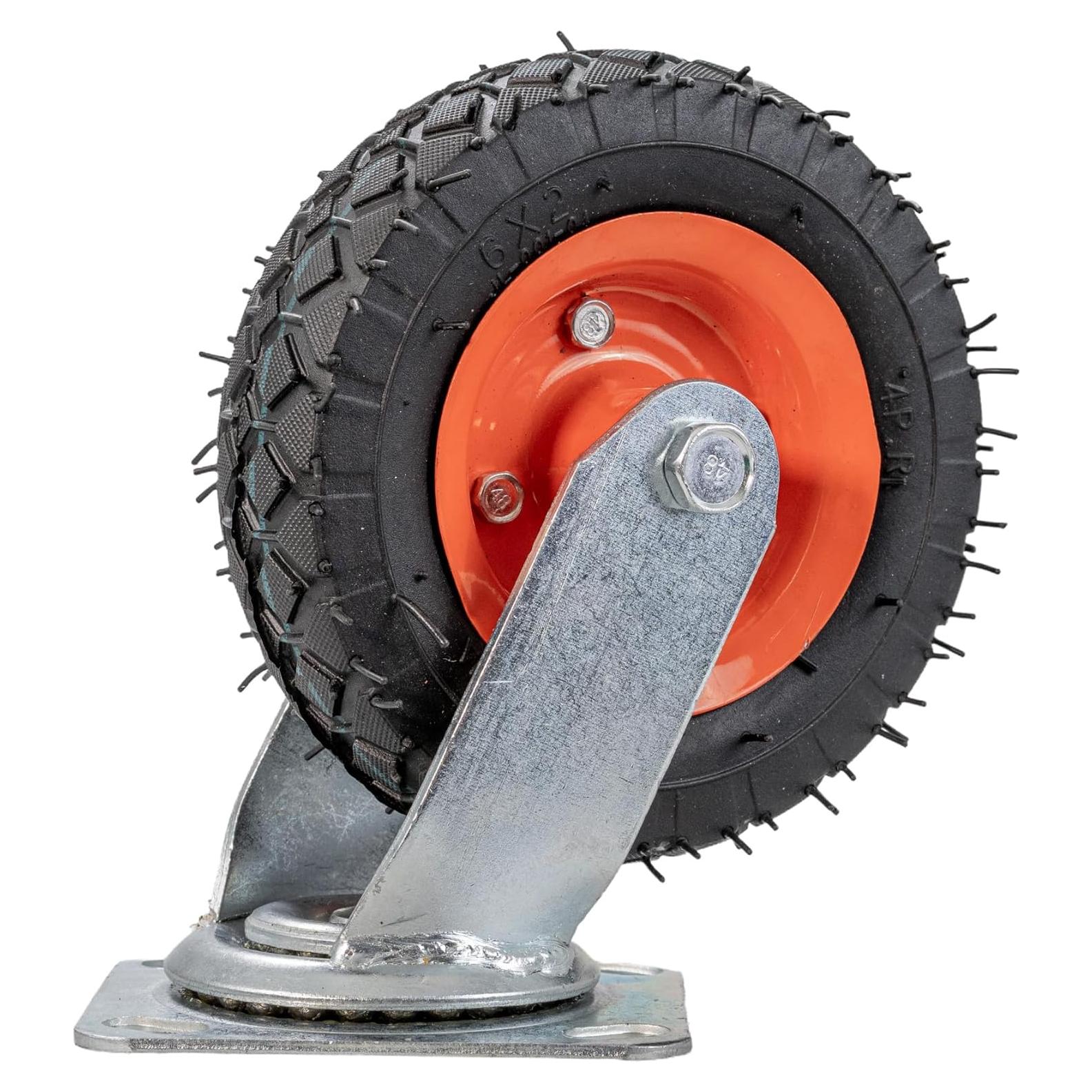 Rueda Delantera Caster AlveyTech 6x2 para Go-Kart Deluxe