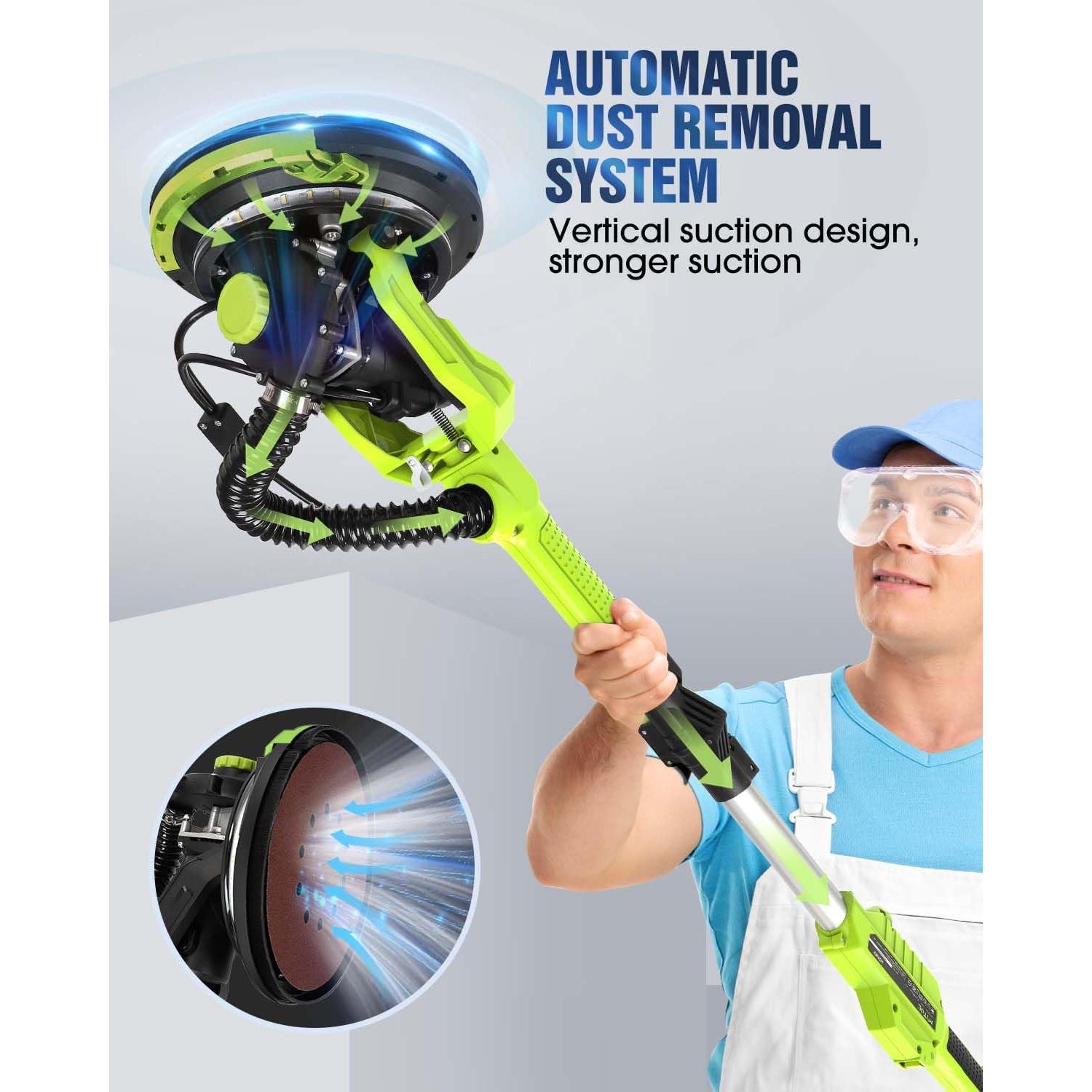 Lijadora Eléctrica de Paneles de Yeso MYTOL 7.2A 900-1800RPM