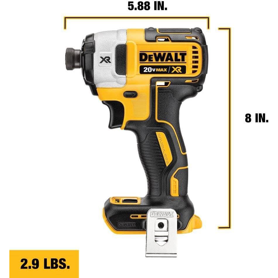 Destornillador de Impacto DEWALT 20V MAX XR 3 Velocidades