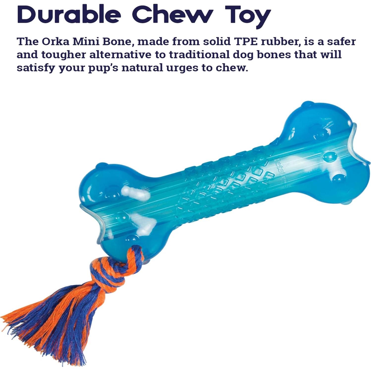 Juguete para Masticar Perro Petstages Orka Bone Azul 19cm