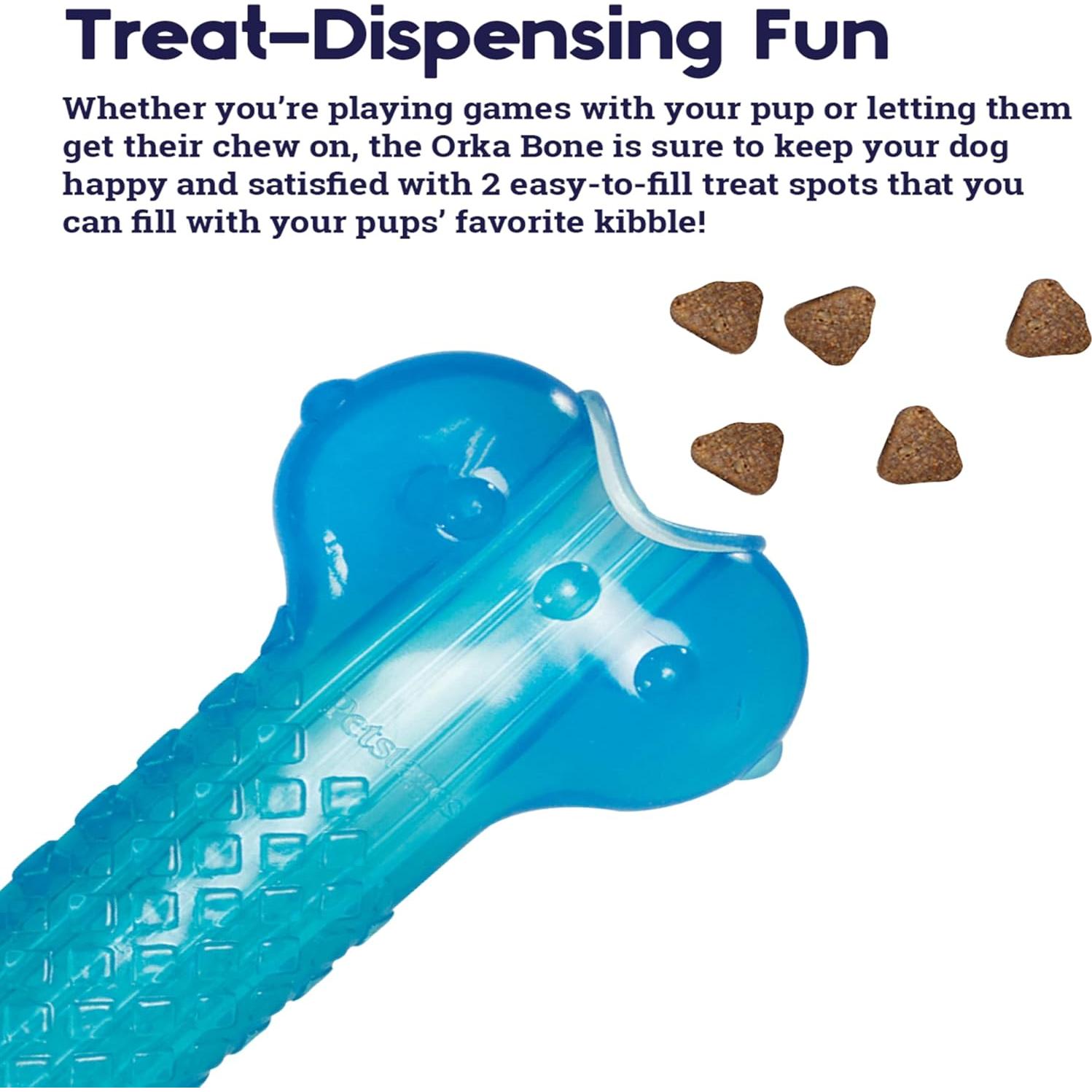 Juguete para Masticar Perro Petstages Orka Bone Azul 19cm