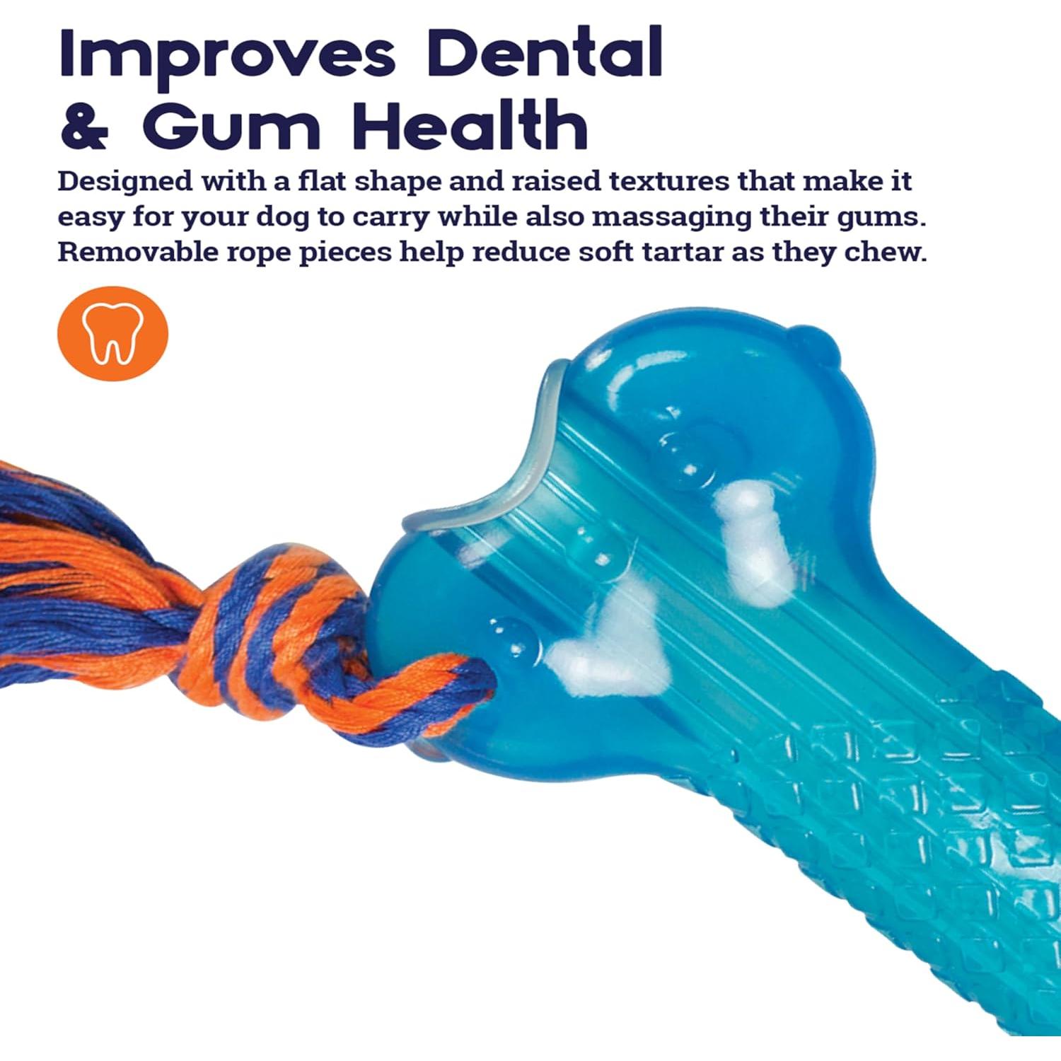 Juguete para Masticar Perro Petstages Orka Bone Azul 19cm