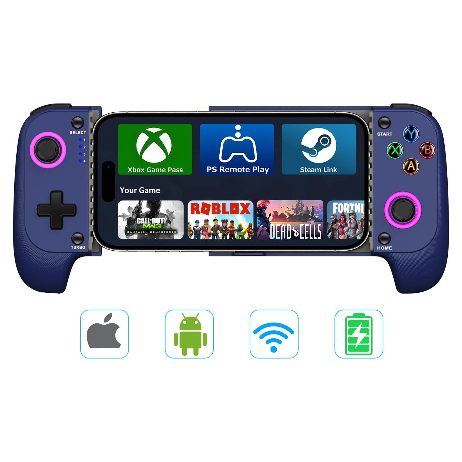 Controlador de Juego Inalámbrico Gamtoure MC102 Azul - Anti Drift