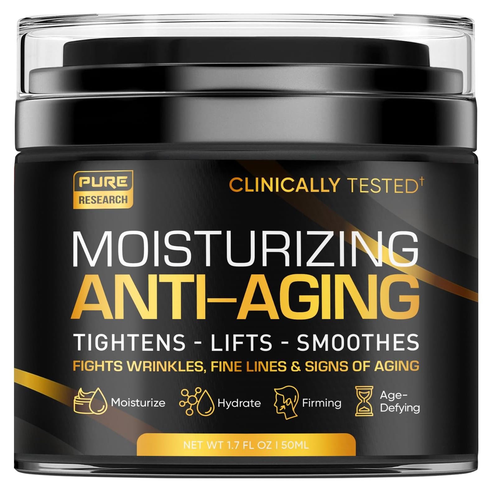 Crema Hidratante Facial Anti-Envejecimiento Pure Research 48g