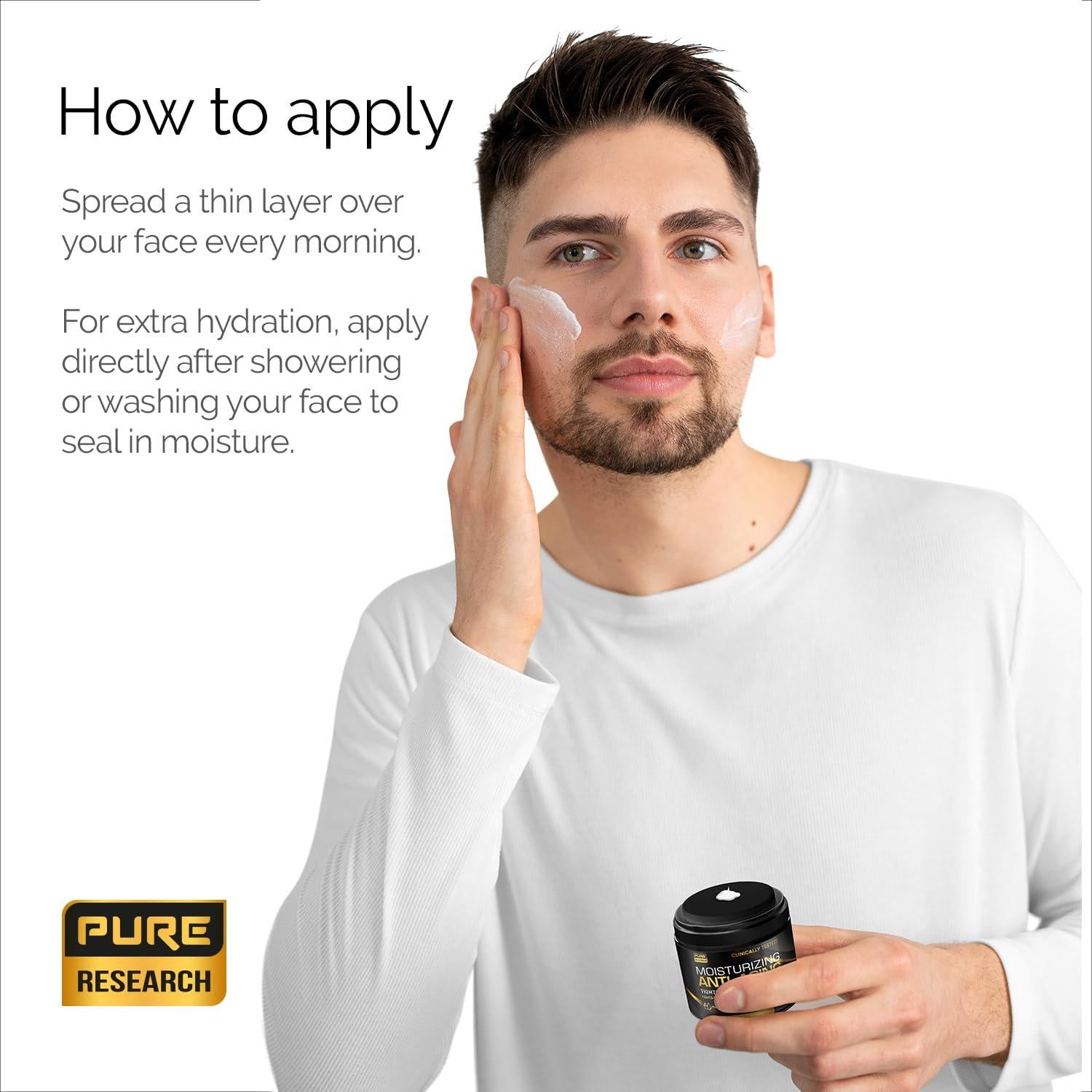 Crema Hidratante Facial Anti-Envejecimiento Pure Research 48g