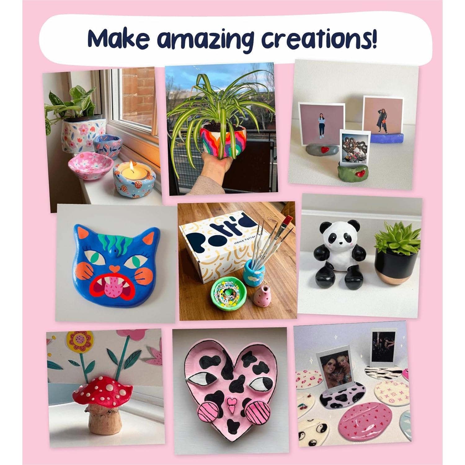 Kit de Cerámica Pott'd para Adultos - Arcilla Secada al Aire