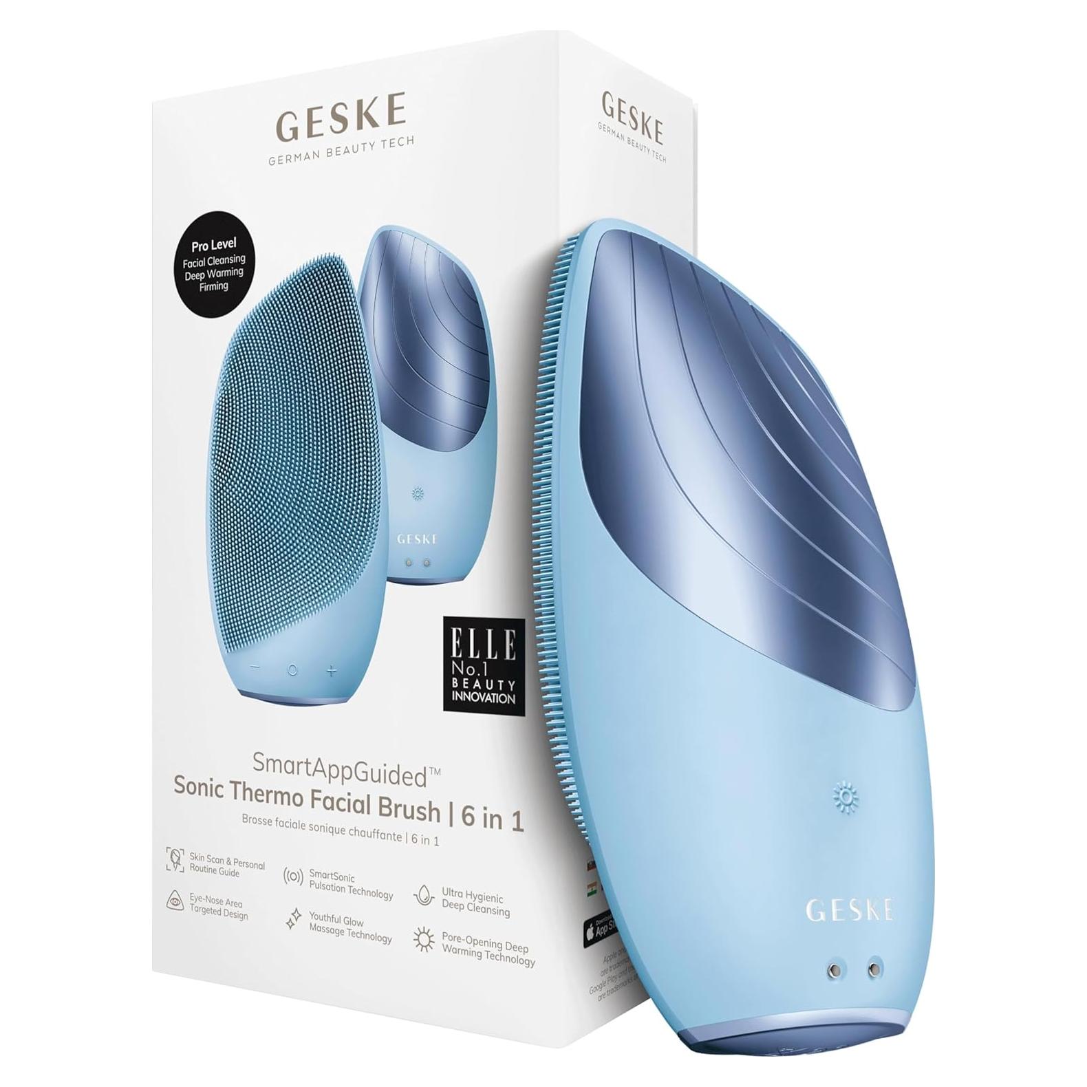 Cepillo Facial Térmico GESKE 6 en 1 Limpieza y Masaje