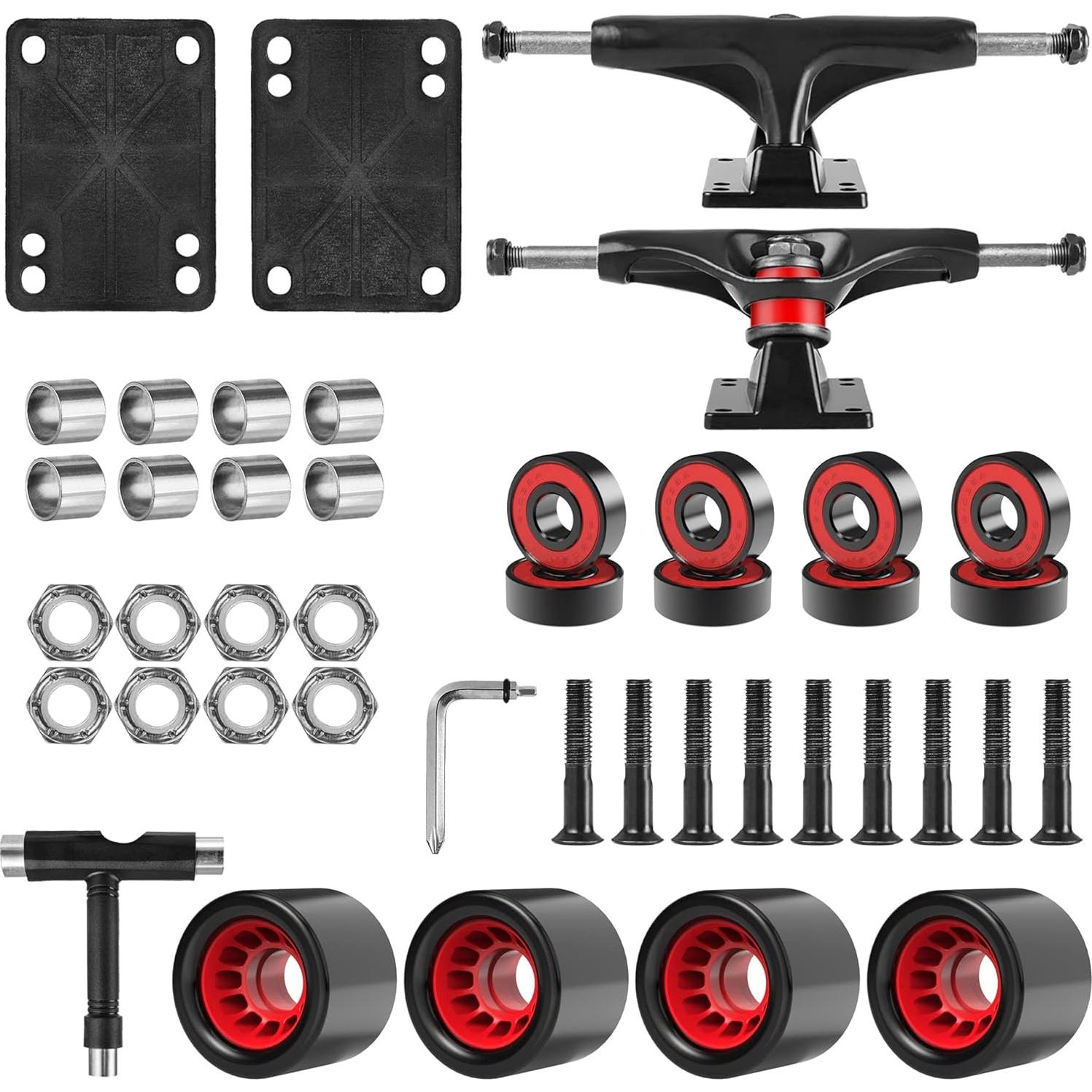 Juego de Skateboard AXDT Ejes 5" Ruedas 60mm Rodamientos ABEC-9