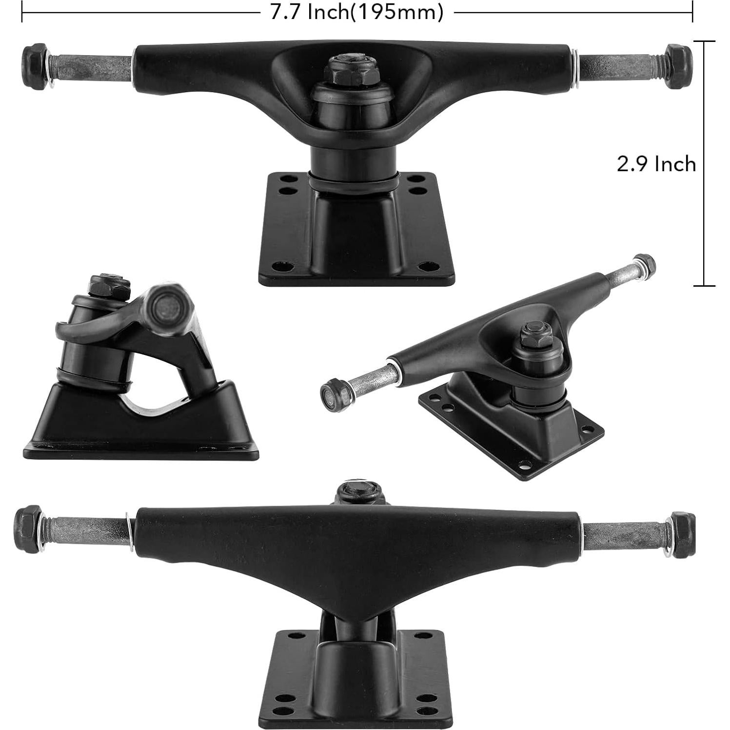 Eje de Patineta TLHB 52mm para Tablas 19-20cm Negro