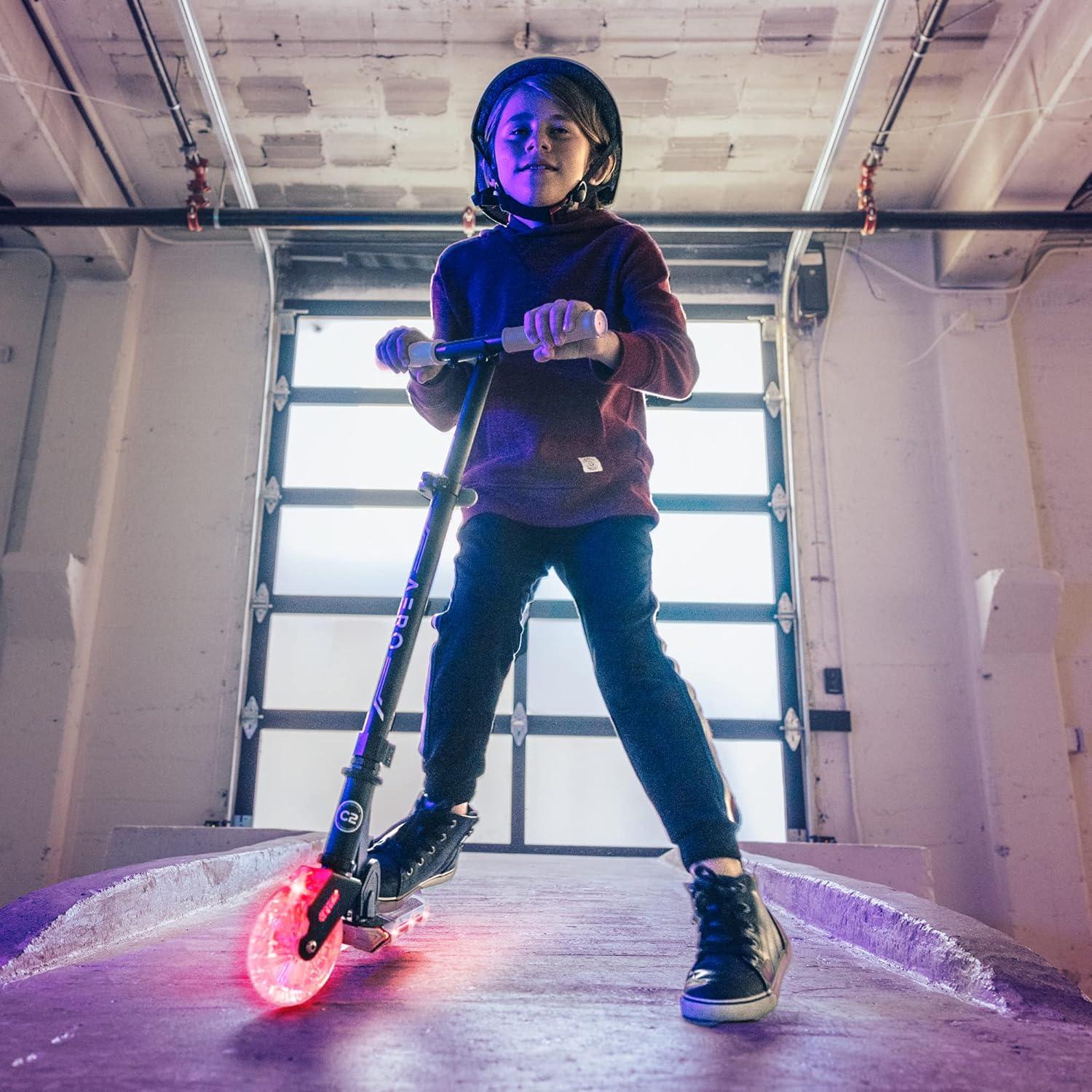 Scooter Aero C2 para niños 5-9 años con luces LED