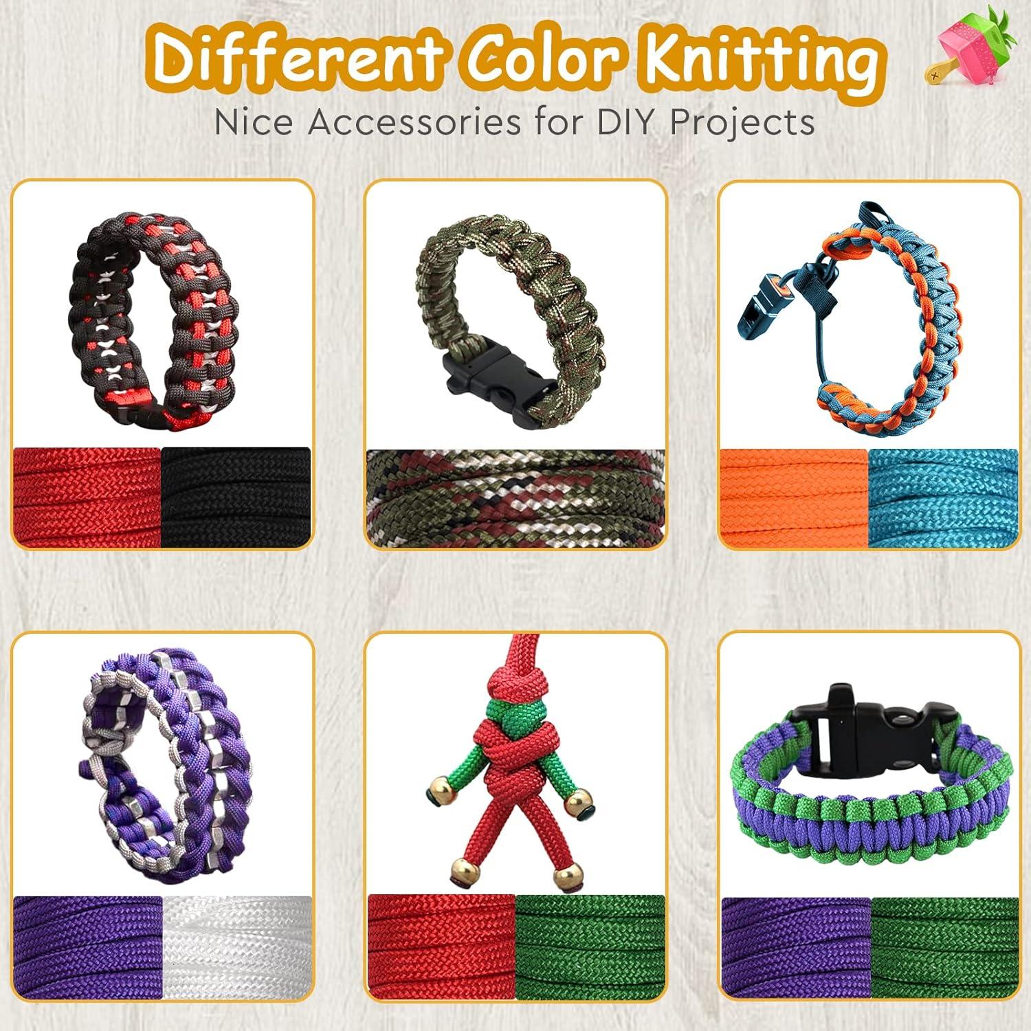 Kit de Cuerdas Paracord 550lb Mesench 24 Colores 3m