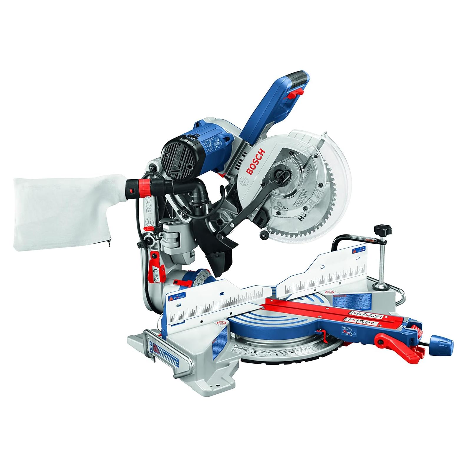 BOSCH CM10GD Compact Miter Saw - 15 Amp Corded 10 Inch Dual-Bevel Sliding Glide Miter Saw with 60-Tooth Carbide Saw Blade
