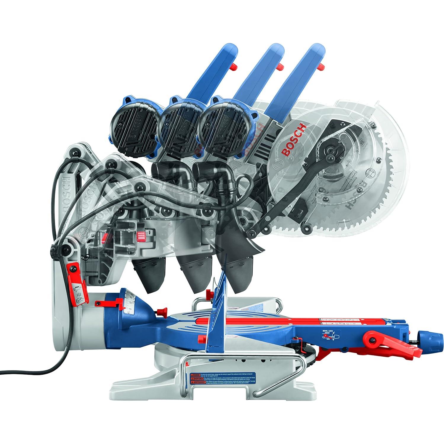 BOSCH CM10GD Compact Miter Saw - 15 Amp Corded 10 Inch Dual-Bevel Sliding Glide Miter Saw with 60-Tooth Carbide Saw Blade