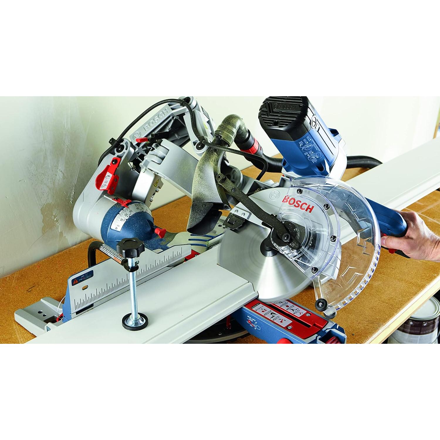 BOSCH CM10GD Compact Miter Saw - 15 Amp Corded 10 Inch Dual-Bevel Sliding Glide Miter Saw with 60-Tooth Carbide Saw Blade