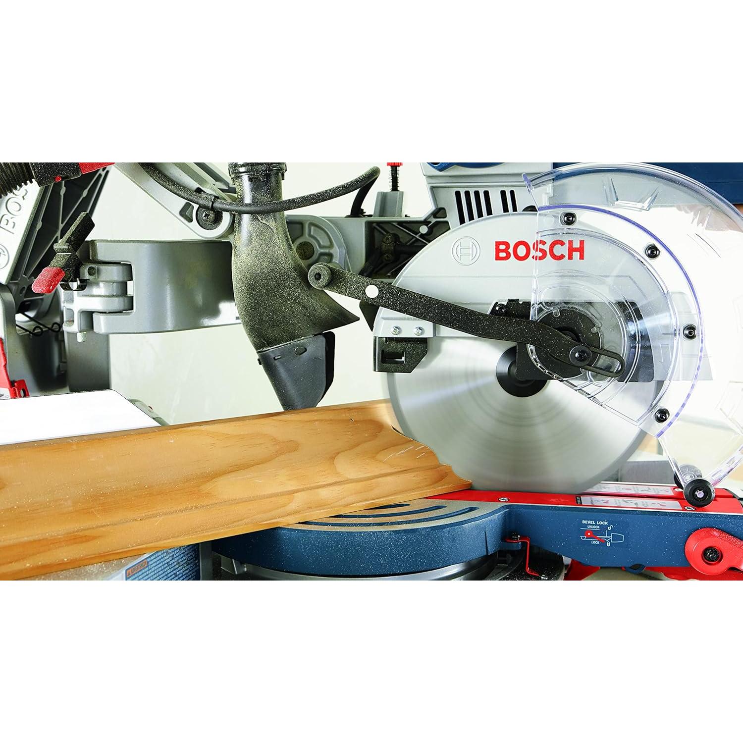 BOSCH CM10GD Compact Miter Saw - 15 Amp Corded 10 Inch Dual-Bevel Sliding Glide Miter Saw with 60-Tooth Carbide Saw Blade