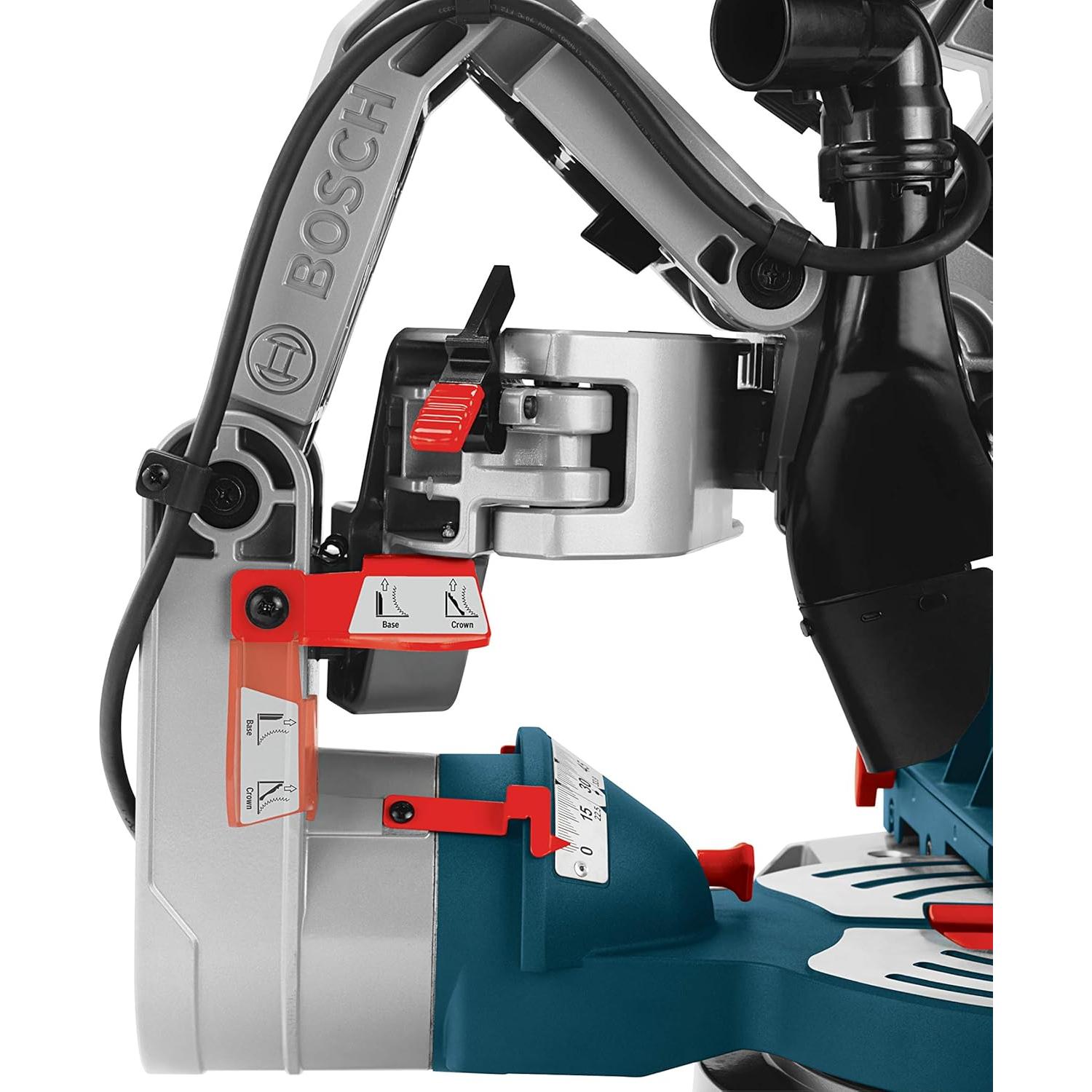 BOSCH CM10GD Compact Miter Saw - 15 Amp Corded 10 Inch Dual-Bevel Sliding Glide Miter Saw with 60-Tooth Carbide Saw Blade
