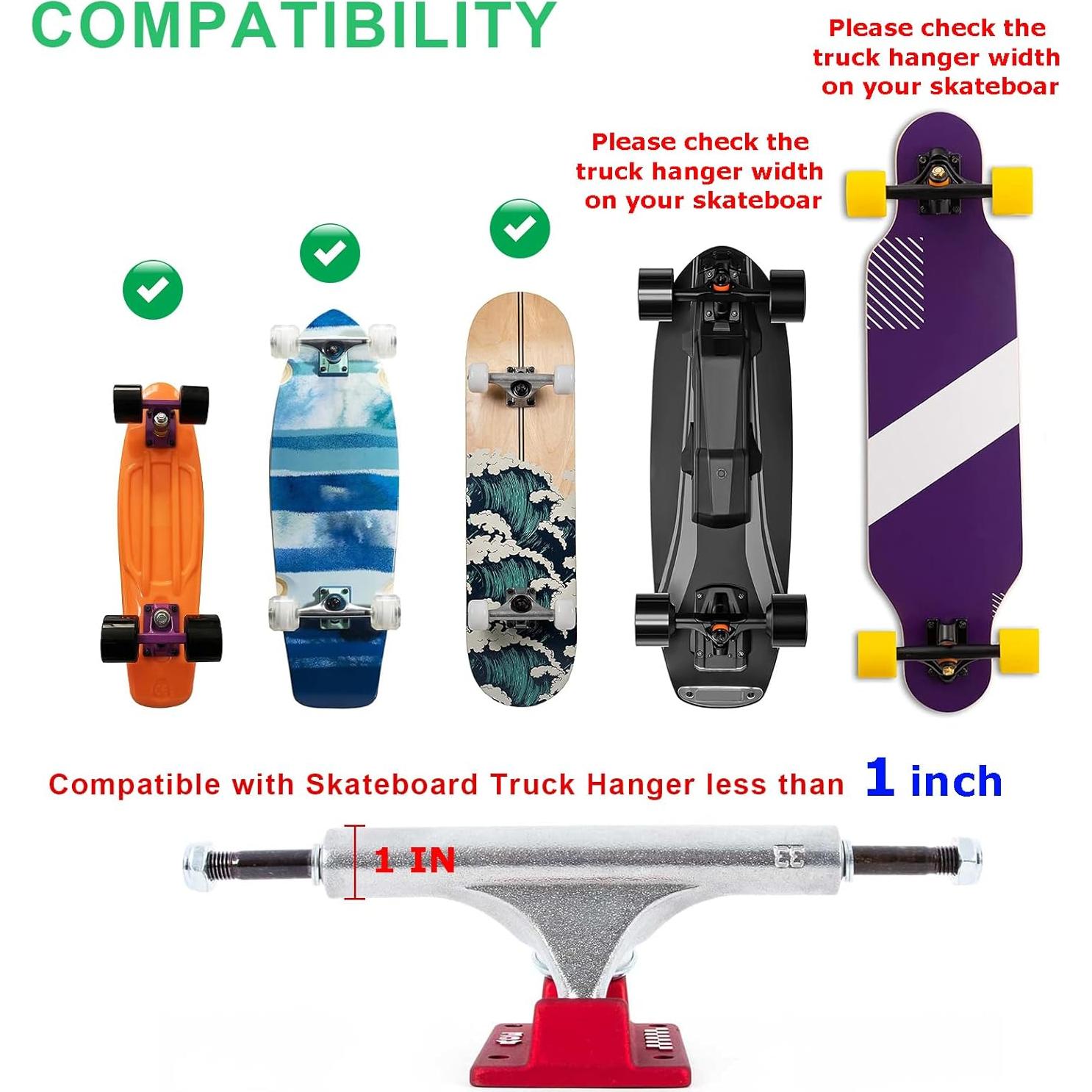 Soporte de Pared para Patineta Cosmos Acrílico 2,54 cm