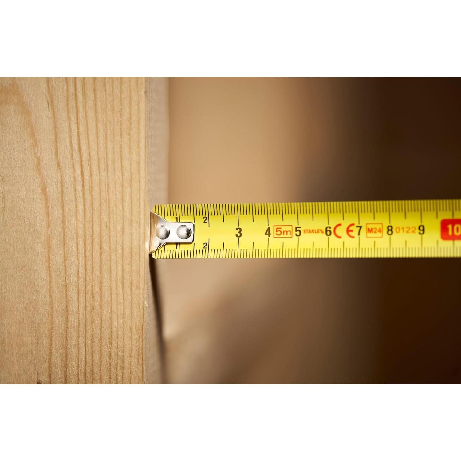 Cinta Métrica Stanley 0-30-697 Tylon 5 m x 19 mm Negra/Amarilla