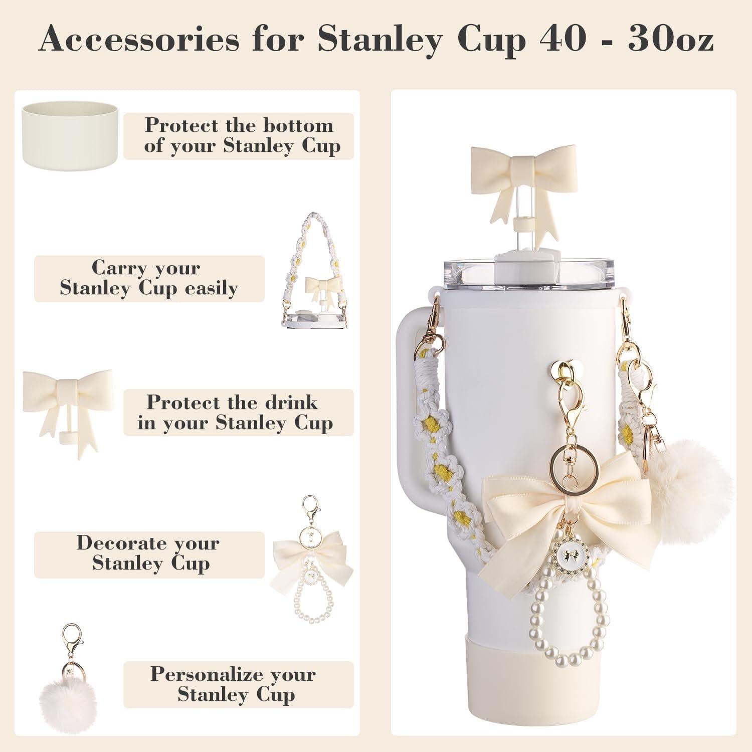Juego de Accesorios Affute para Stanley Cup 40oz y 30oz