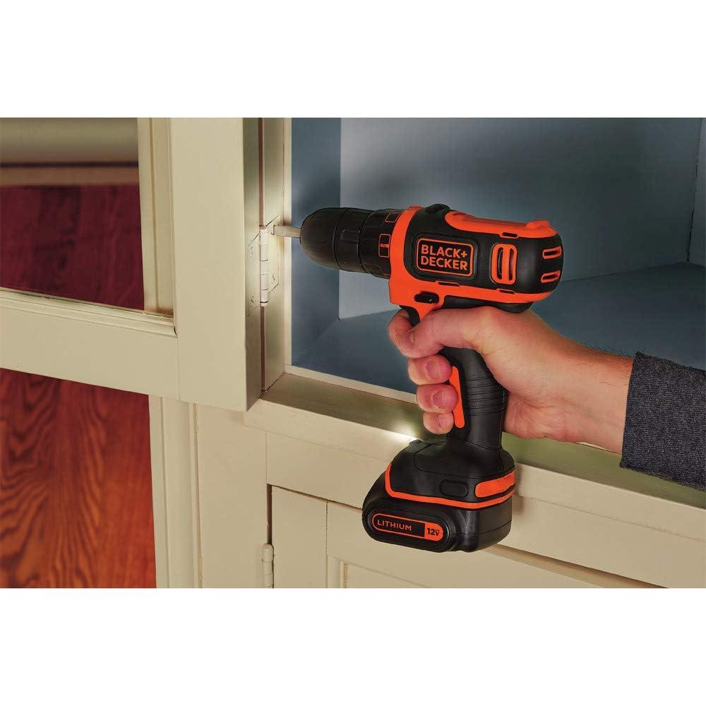 Kit de Herramientas BLACK+DECKER 12V MAX 60 Piezas BDCDD12PK