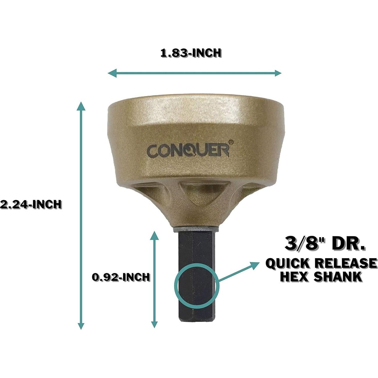 Herramienta de Desbarbado CONQUER Cuchilla Tungsteno 13-35mm