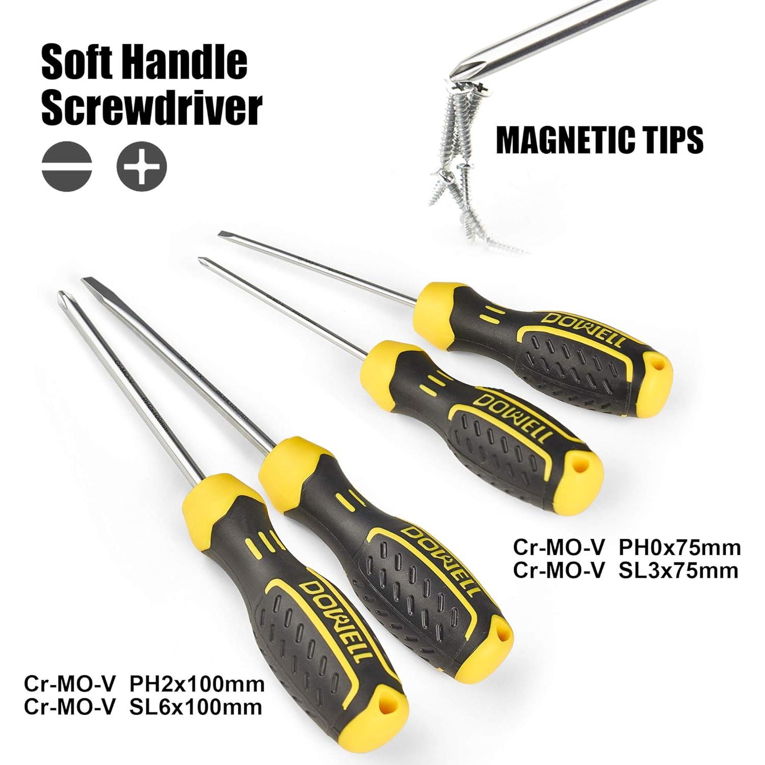 Juego de Herramientas DOWELL 49 Piezas con Caja de Almacenamiento