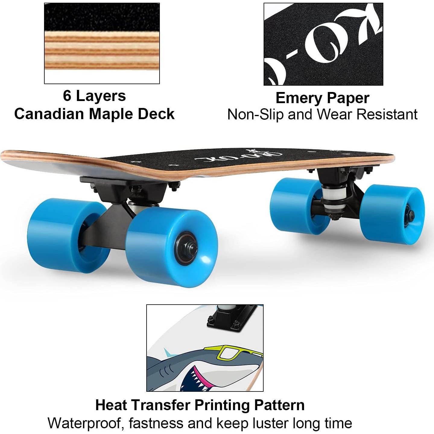 Patineta Completa KO-ON 22 cm para Niños Diseño Caricatura