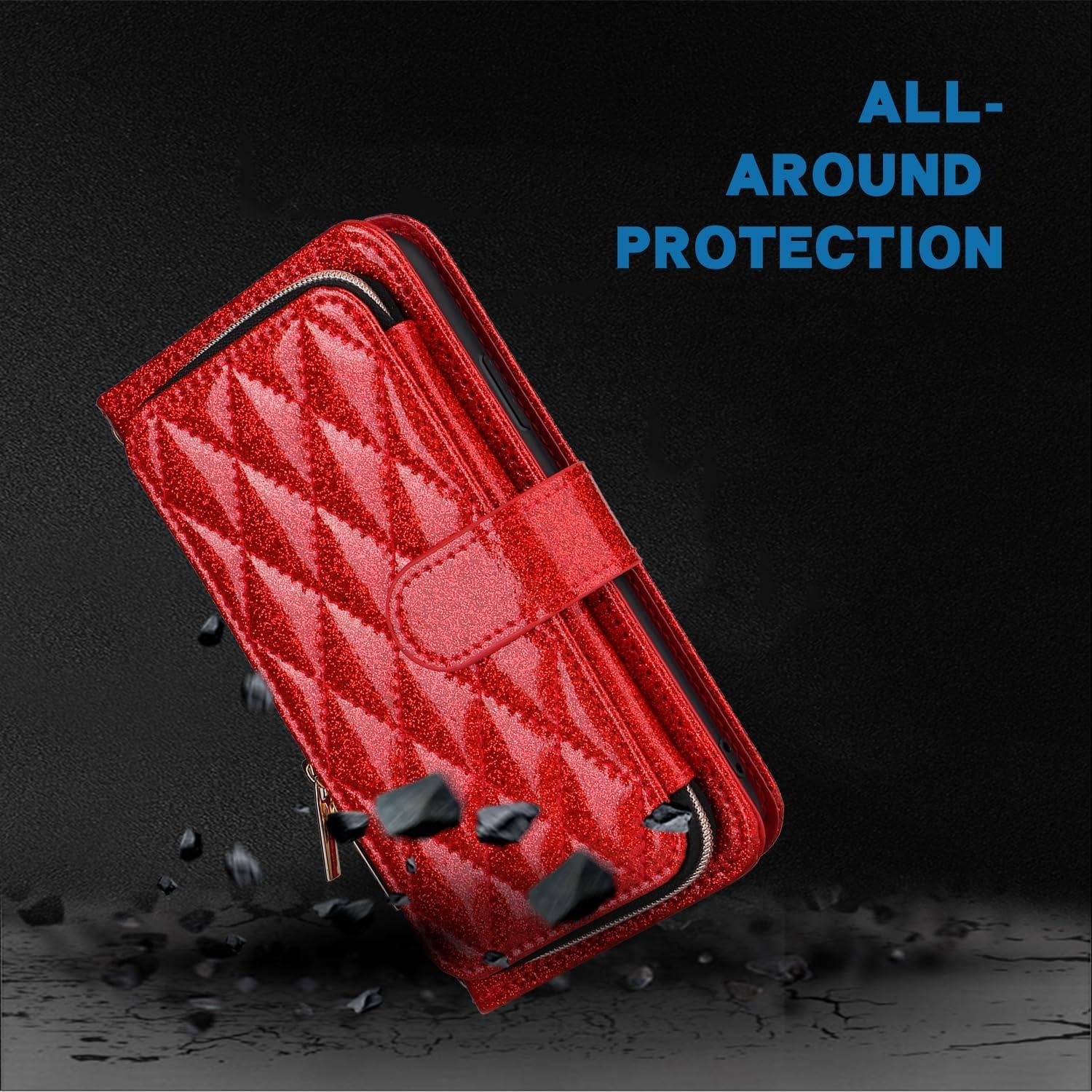 Funda billetera Furill para Samsung Galaxy S10 Lite roja