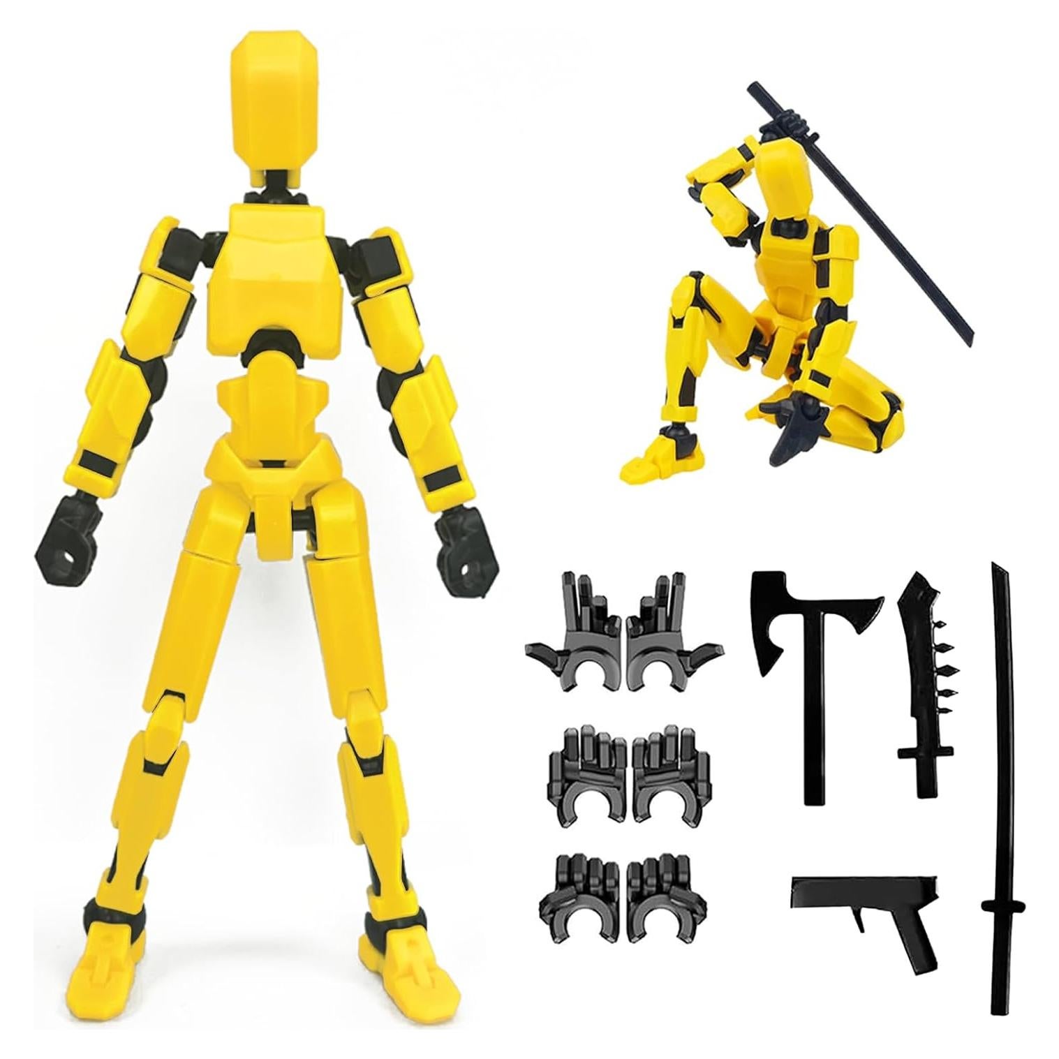 Figura de Acción Titan 13 Rugwun Amarillo 3D Juntas Móviles