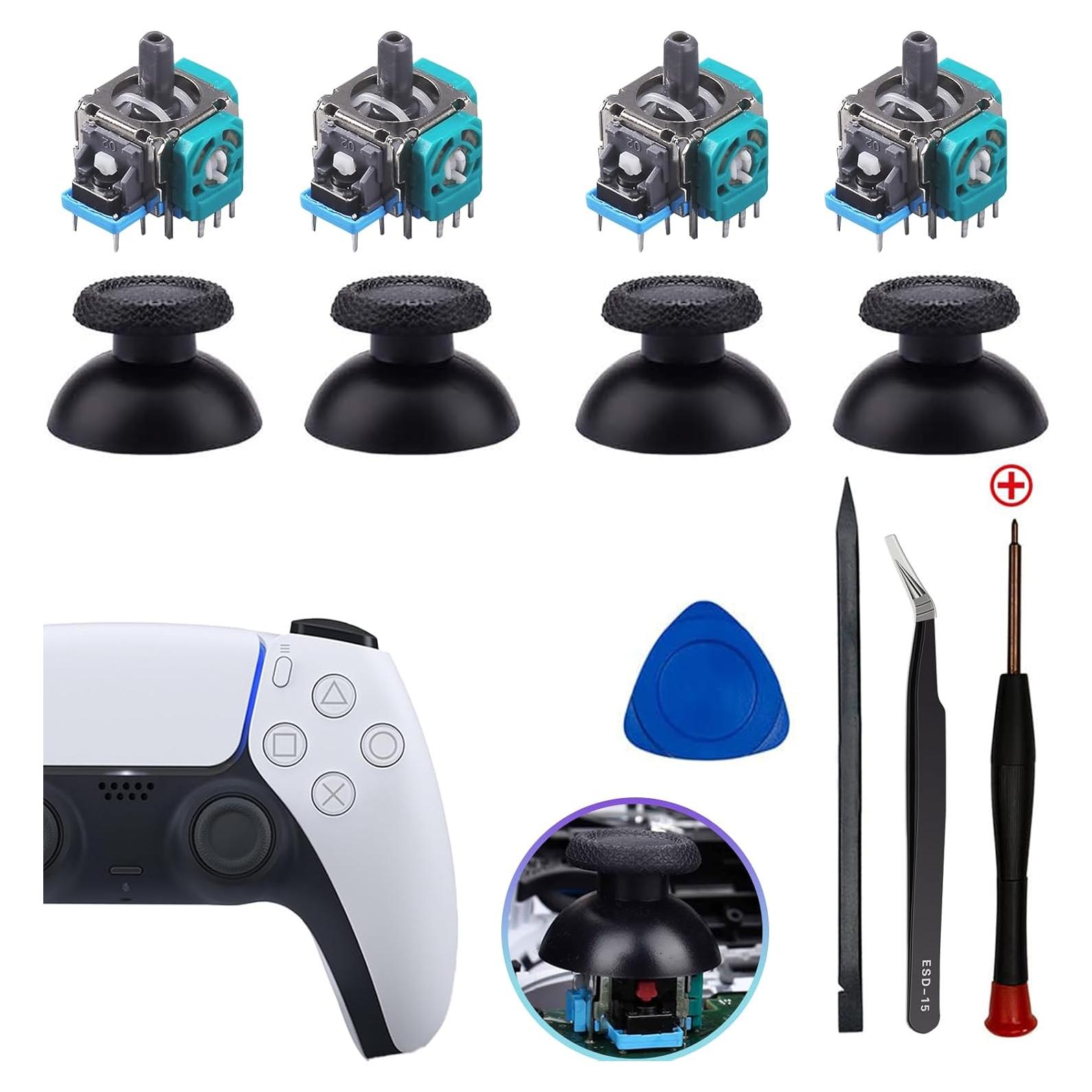 Reemplazo Joystick PS5 Gubasa 4 Piezas Verde para DualSense