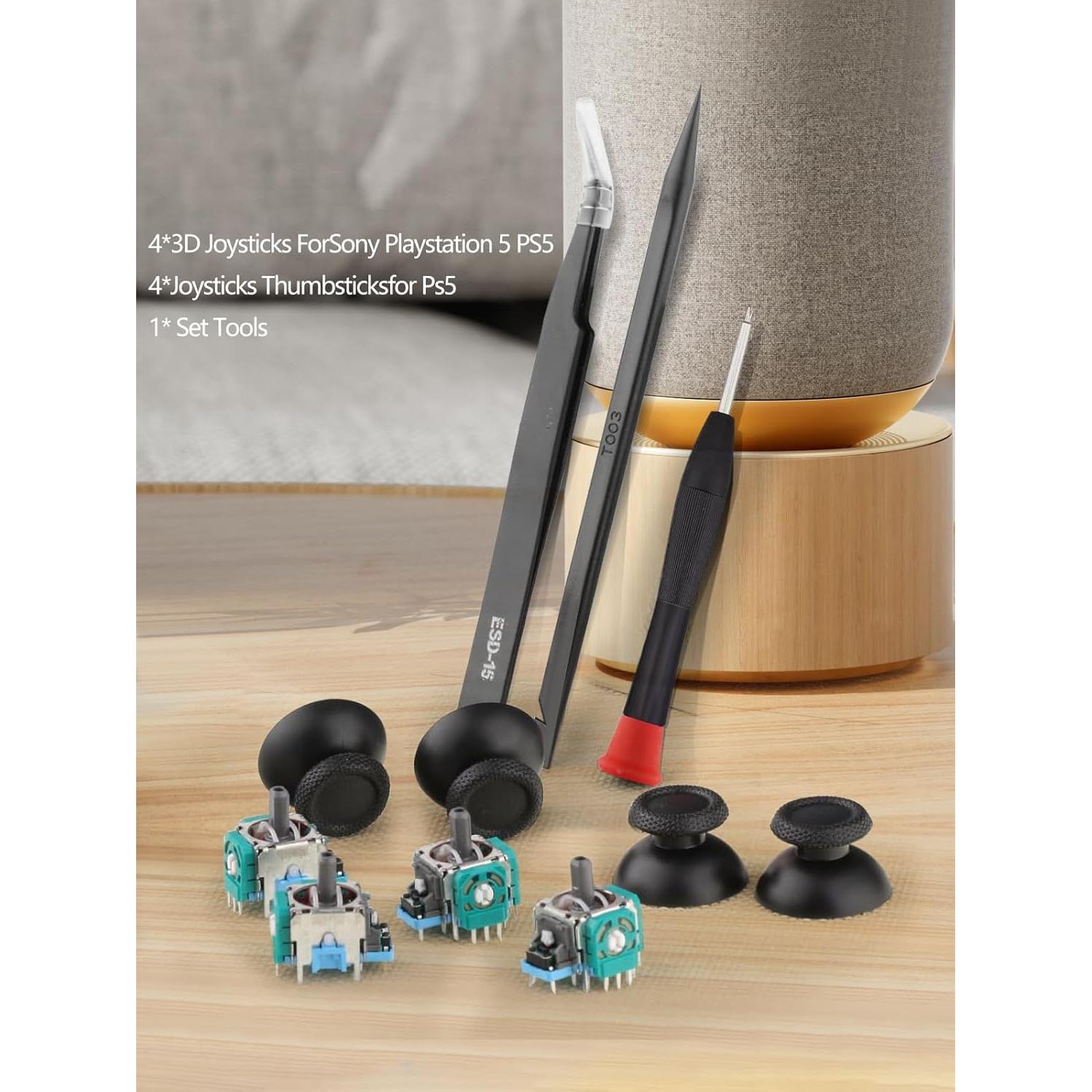 Reemplazo Joystick PS5 Gubasa 4 Piezas Verde para DualSense
