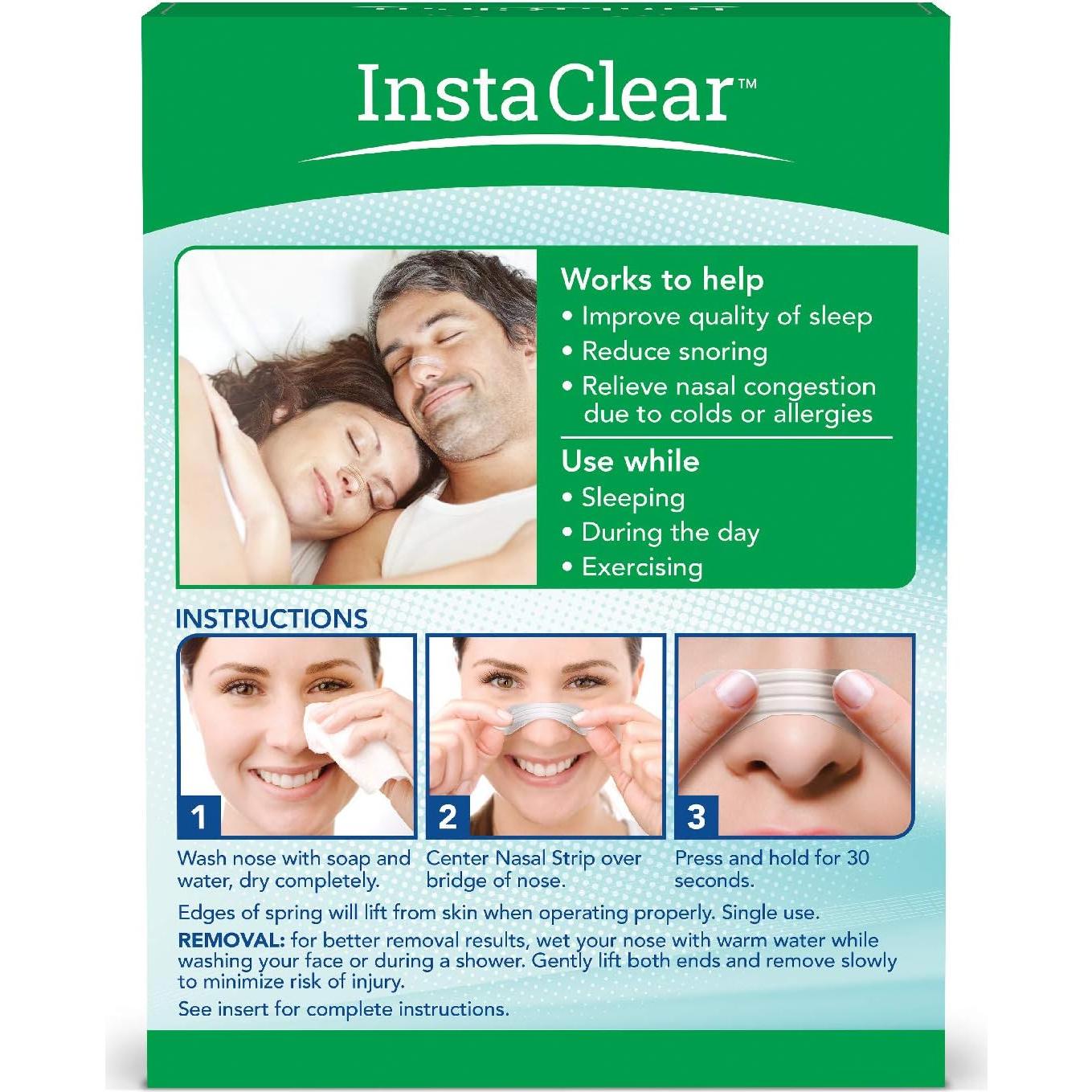 Tiras Nasales Extra Fuertes Instaclear 50 ct - Alivio Congestión