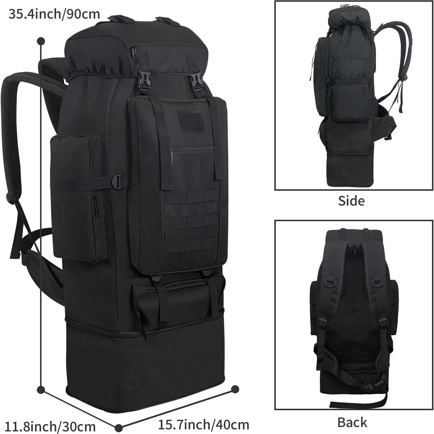 Mochila Táctica Militar Ogetok 100L Resistente al Agua