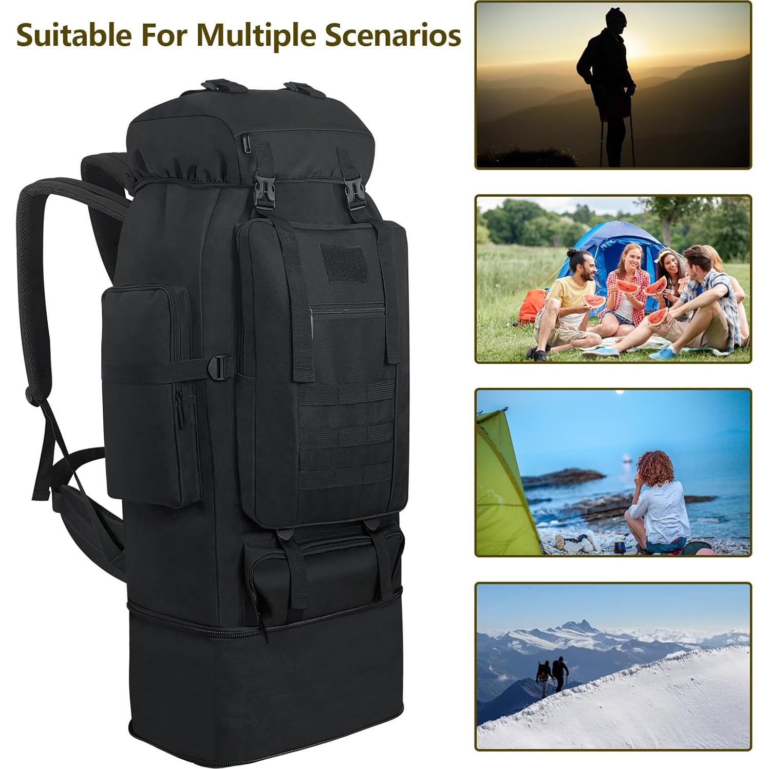 Mochila Táctica Militar Ogetok 100L Resistente al Agua