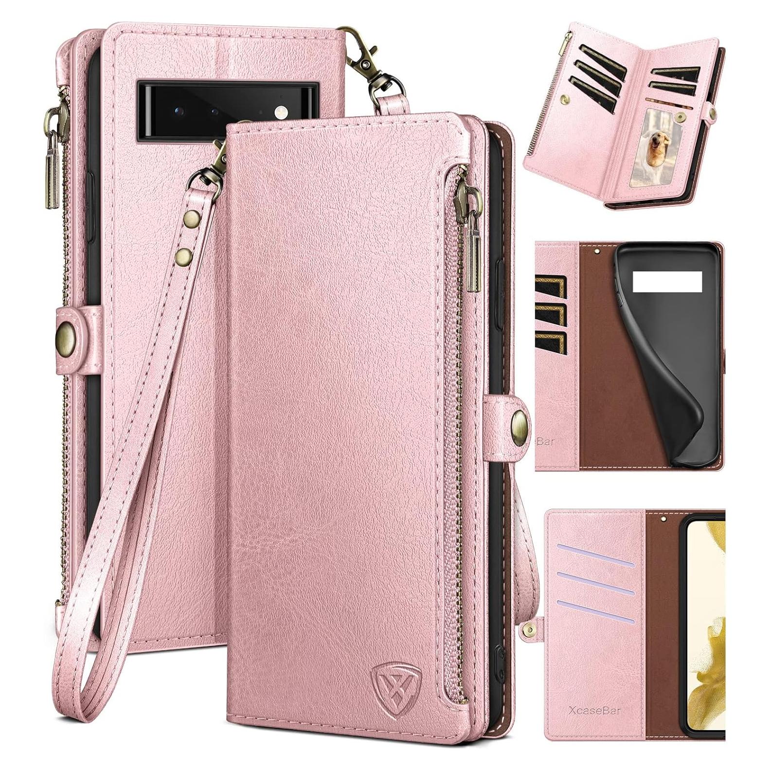 Funda XcaseBar para Google Pixel 6A con monedero y RFID