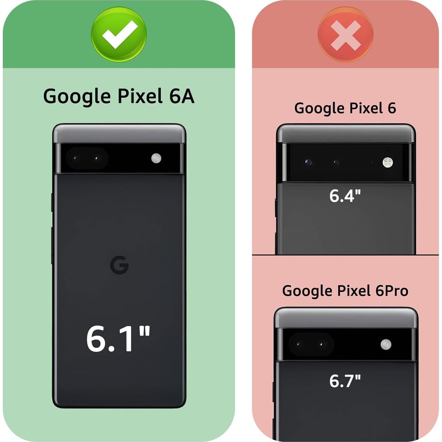 Funda XcaseBar para Google Pixel 6A con monedero y RFID