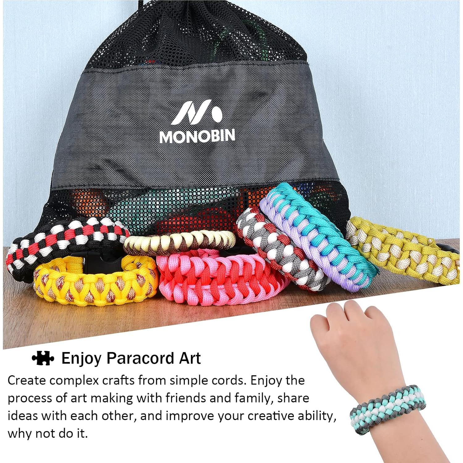 Kit de Cuerda Paracord 550 MONOBIN 24 Colores 3.05m