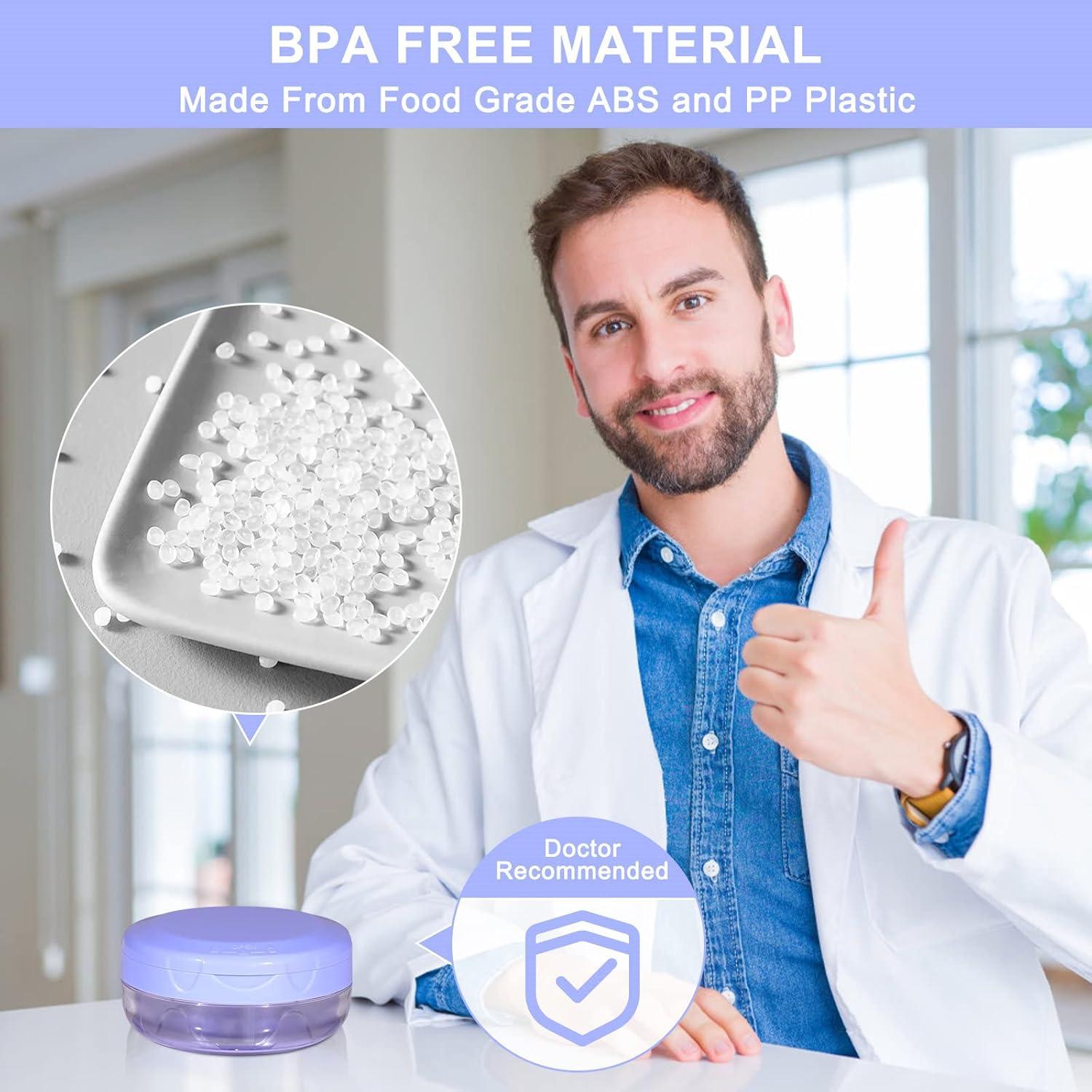 Estuche para Dentaduras Heigoeost Azul con Espejo y Cepillo