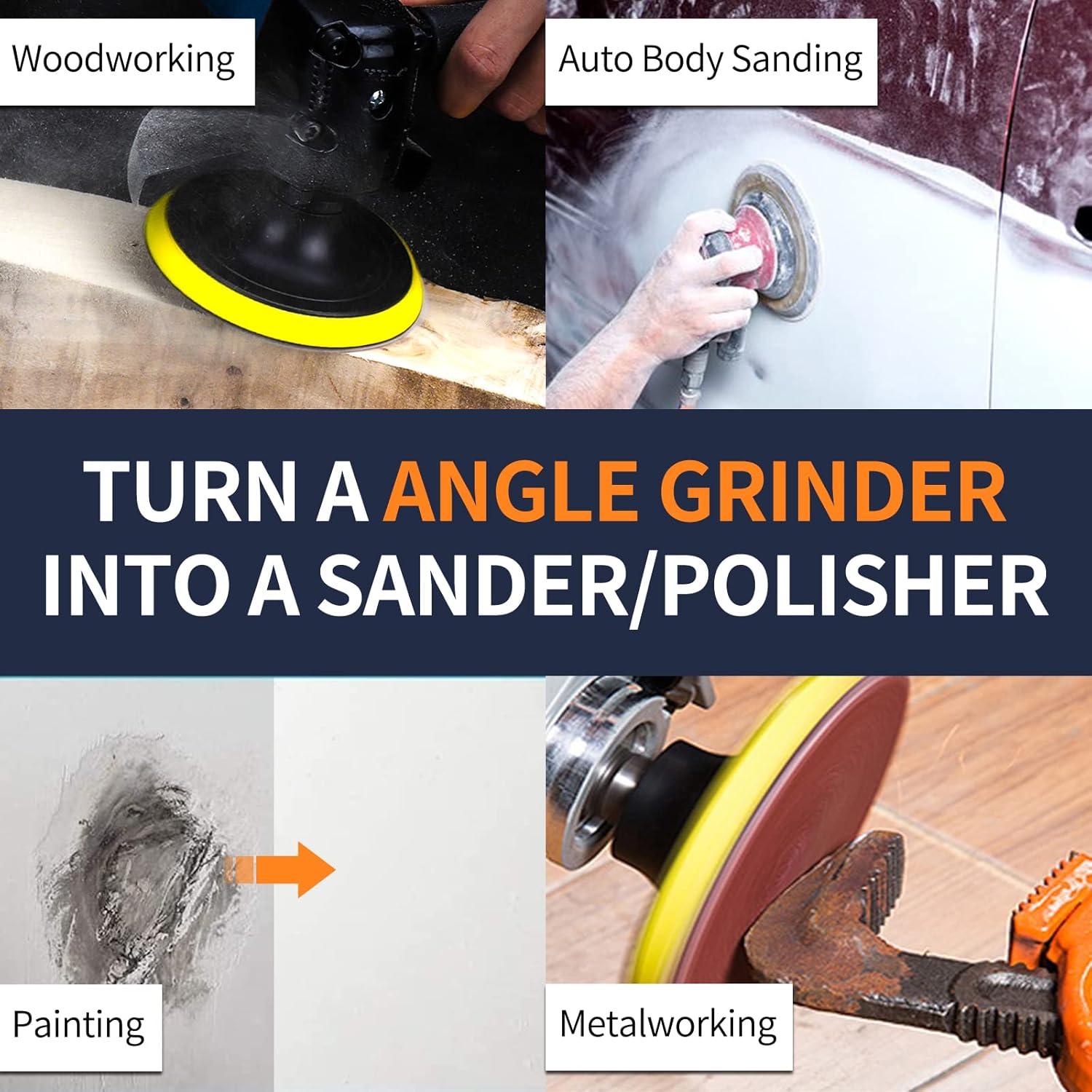 Pad de Respaldo Pomsare 5" con 50 Discos de Lijado 80-600