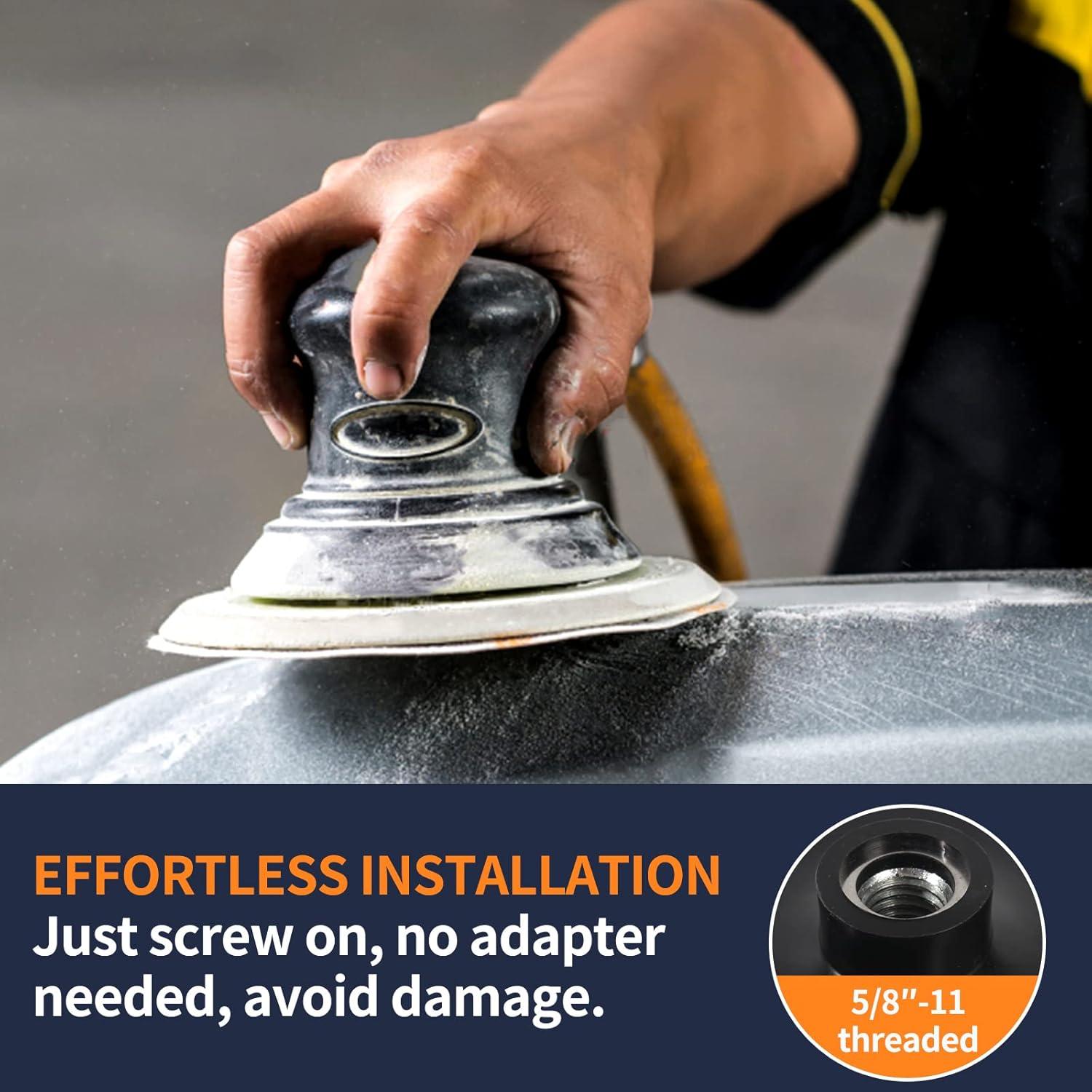 Pad de Respaldo Pomsare 5" con 50 Discos de Lijado 80-600