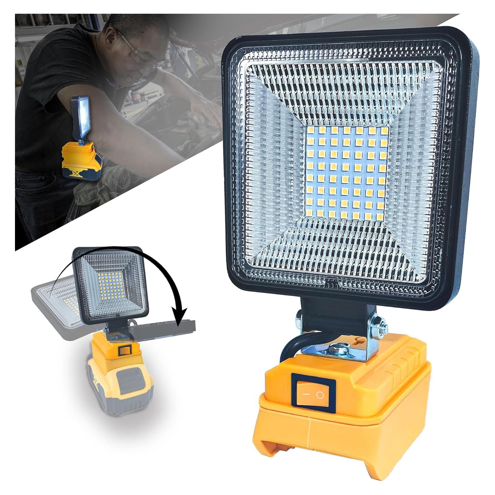 Luz de trabajo LED inalámbrica Dewalt 30W 3000LM USB