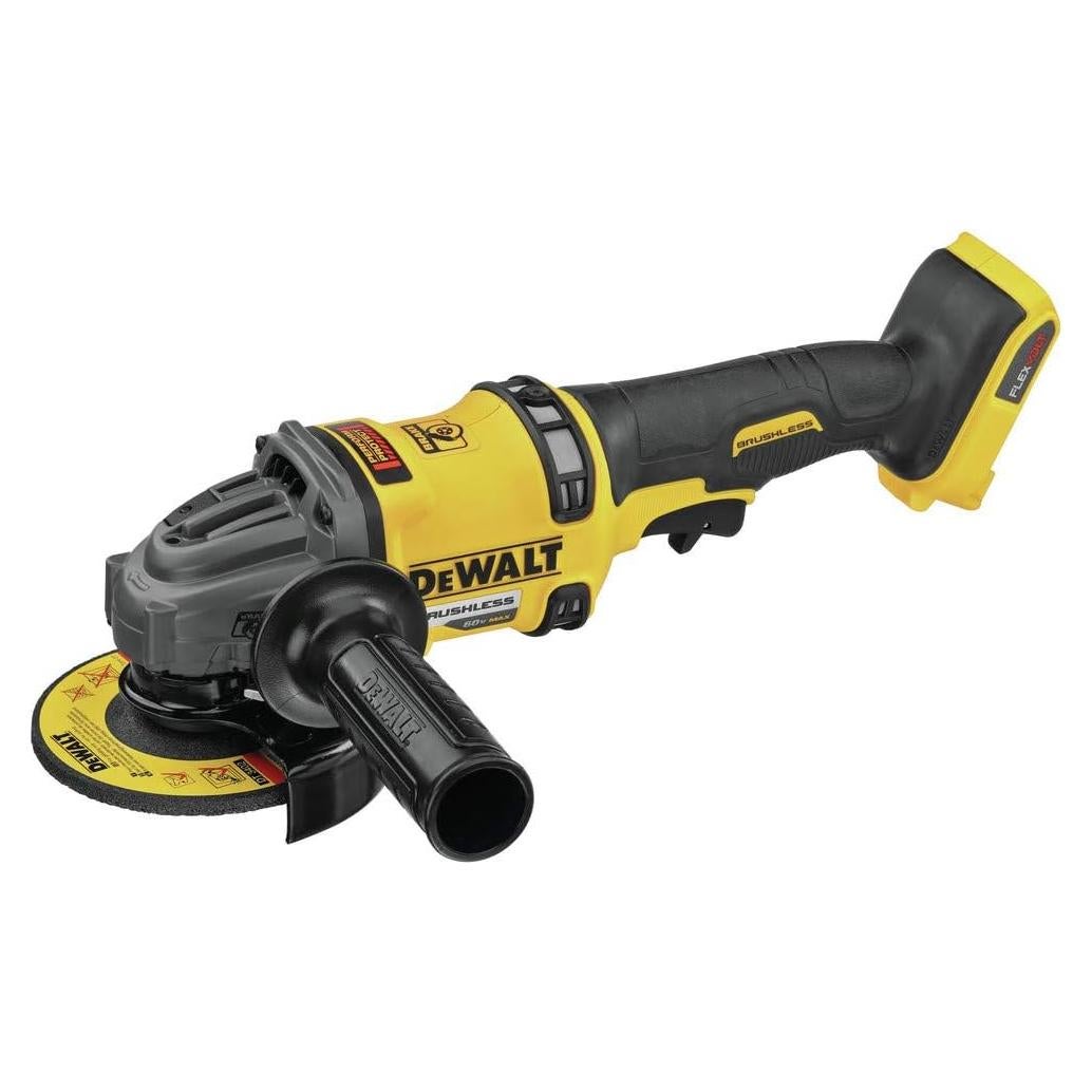 Amoladora Angular Inalámbrica DEWALT 60V MAX 4.5-6" con Freno