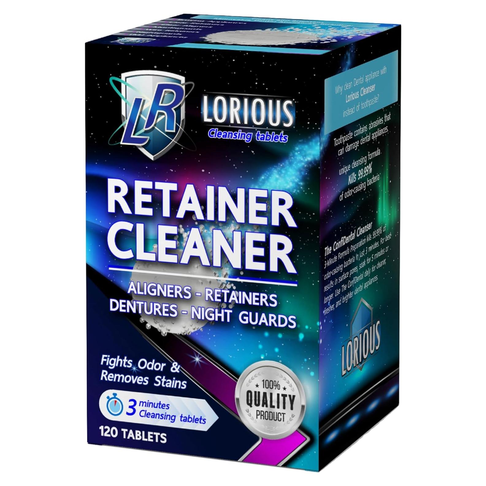 Tabletas Limpiadoras LORIOUS para Aparatos Dentales (120 uds)