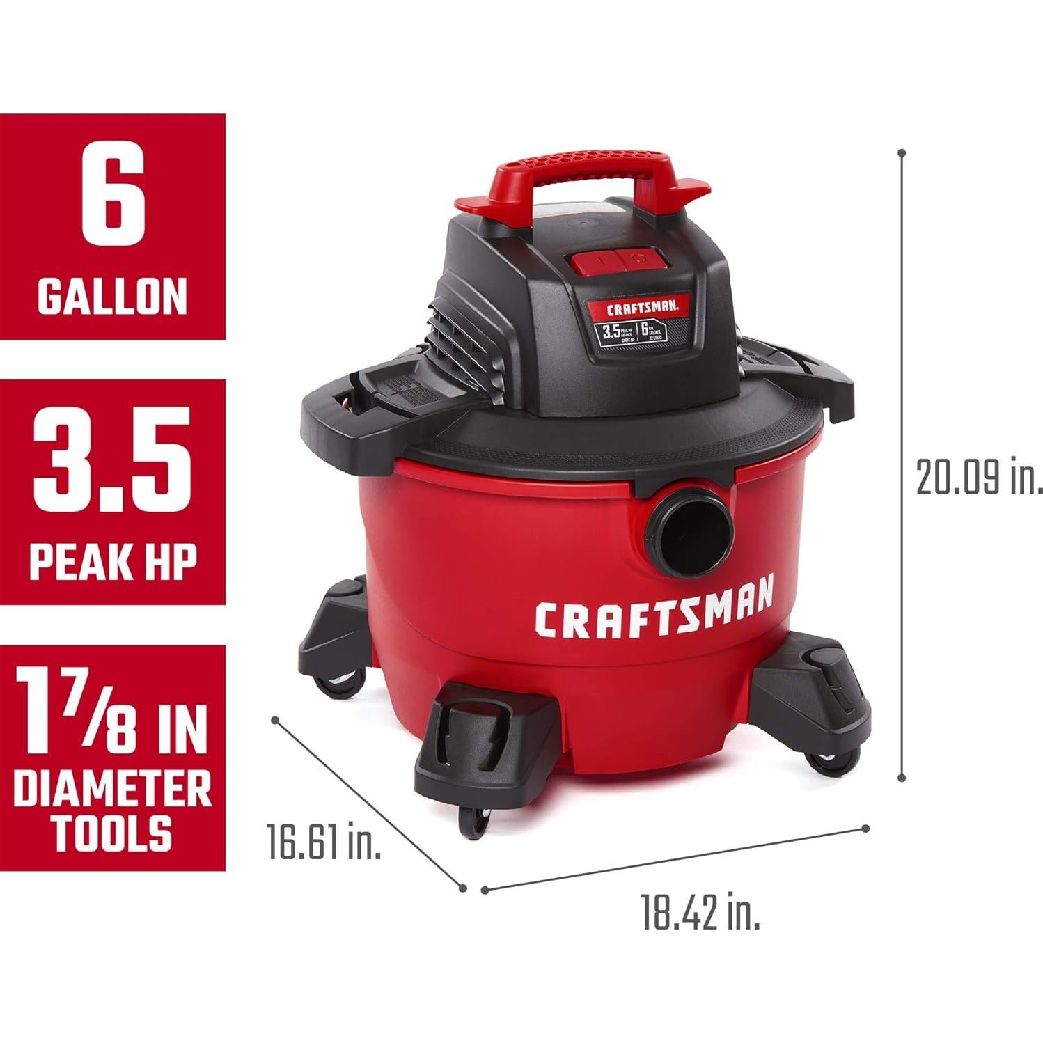 Lijadora de Banda CRAFTSMAN 7A 76mm x 533mm con Aspiradora 22.7L