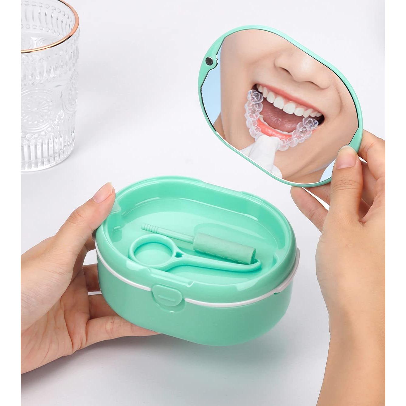 Estuche para Dentaduras Murri&Murrdi Verde con Espejo